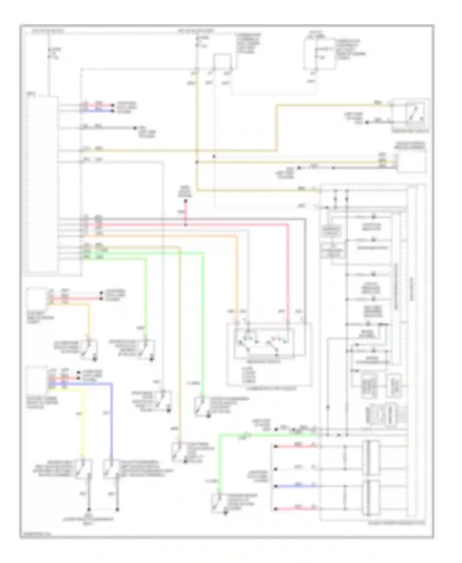 Civic Honda IX (2011-2015): Chime circuit, hybrid