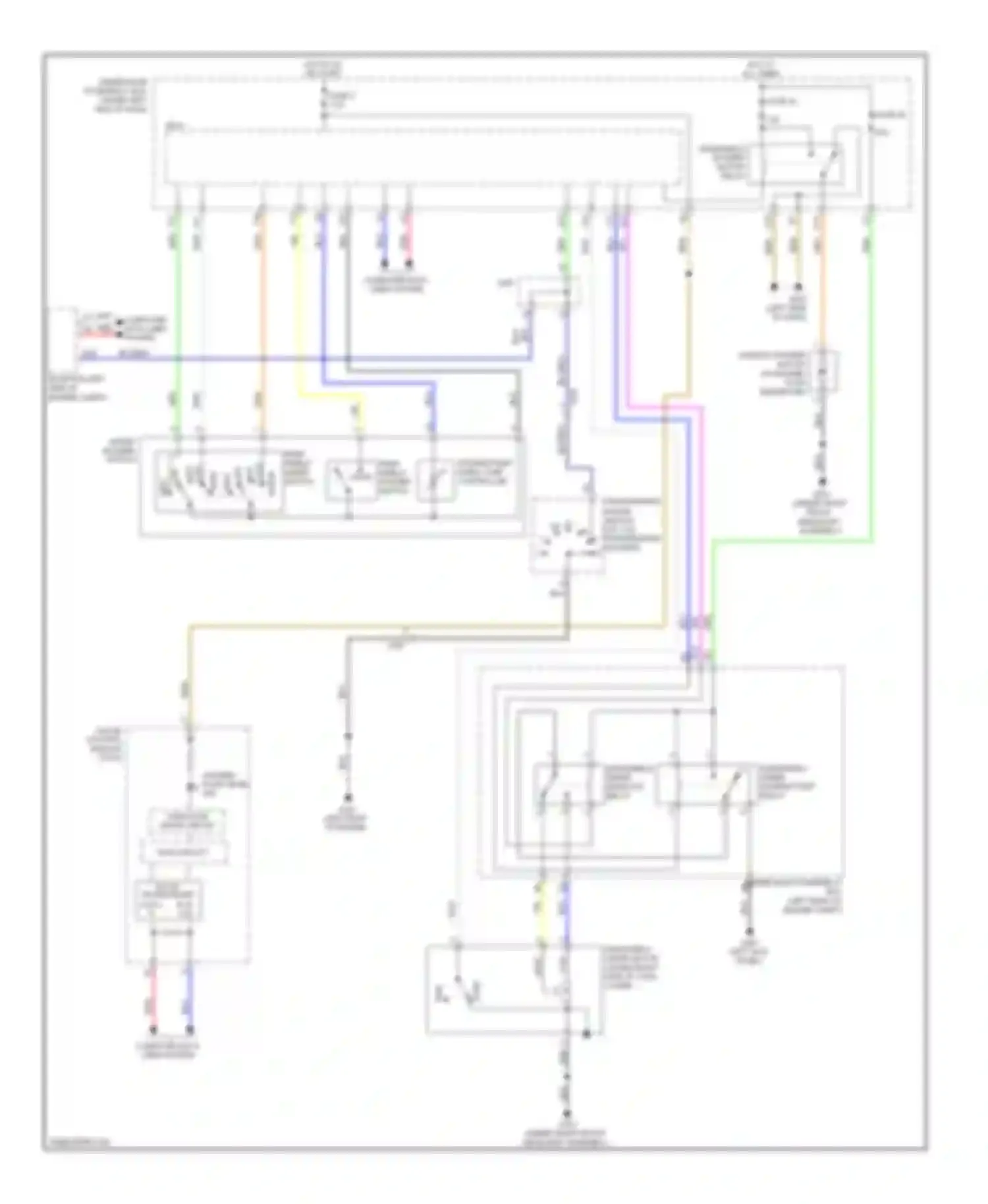 Civic Honda IX (2011-2015): Wiper/washer circuit, except hybrid