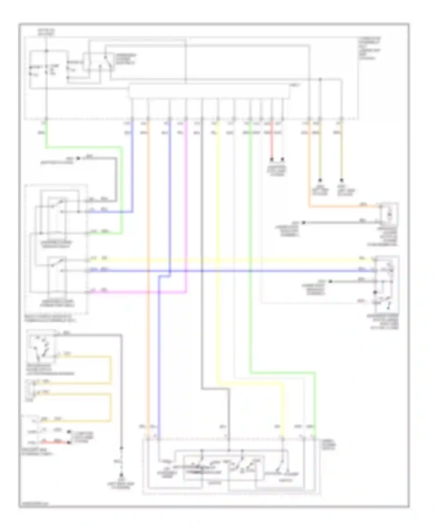 Civic Honda IX (2011-2015): Wiper/washer circuit, hybrid