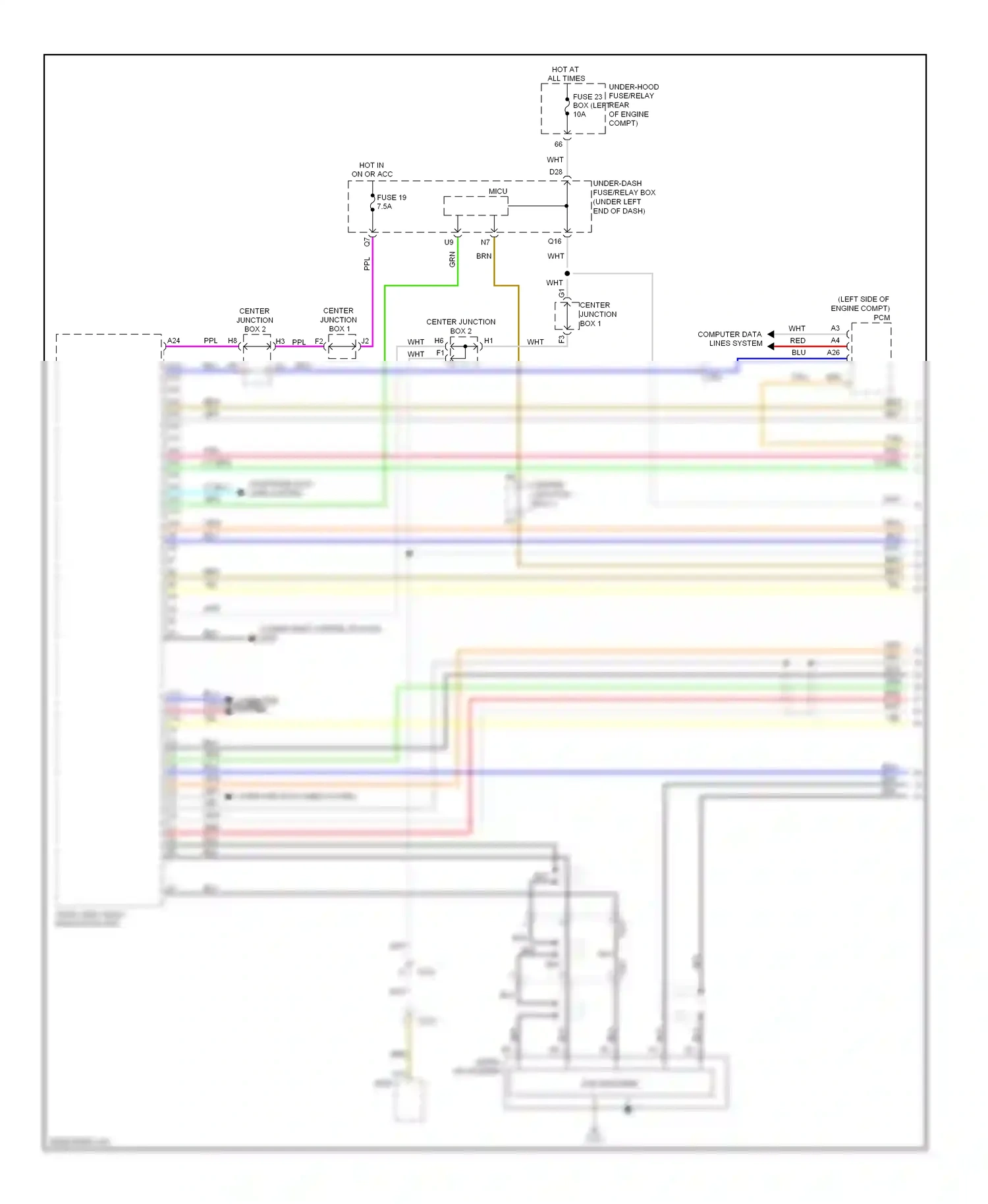 Wiring diagram audio unit/ audio navigation unit for Honda Civic IX (2011-2015) (15 of 22)