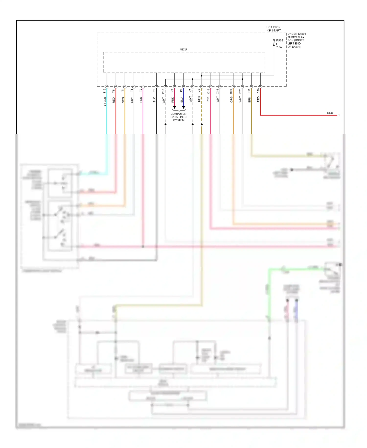 Wiring diagram blk for Honda Civic IX (2011-2015) (75 of 164)