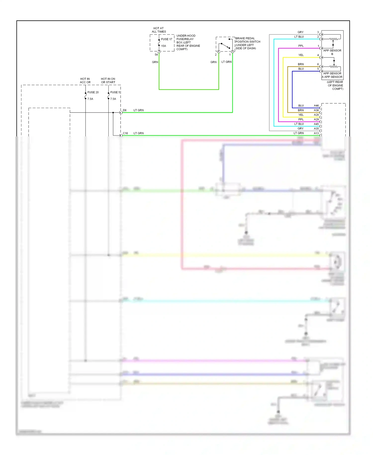 Wiring diagram blk/blu for Honda Civic IX (2011-2015) (3 of 6)