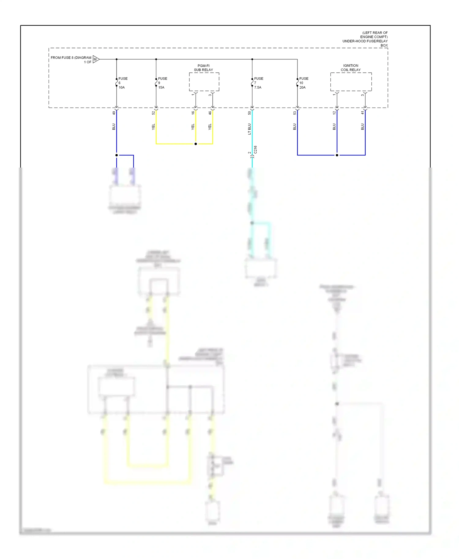 Wiring diagram blu for Honda Civic IX (2011-2015) (101 of 153)