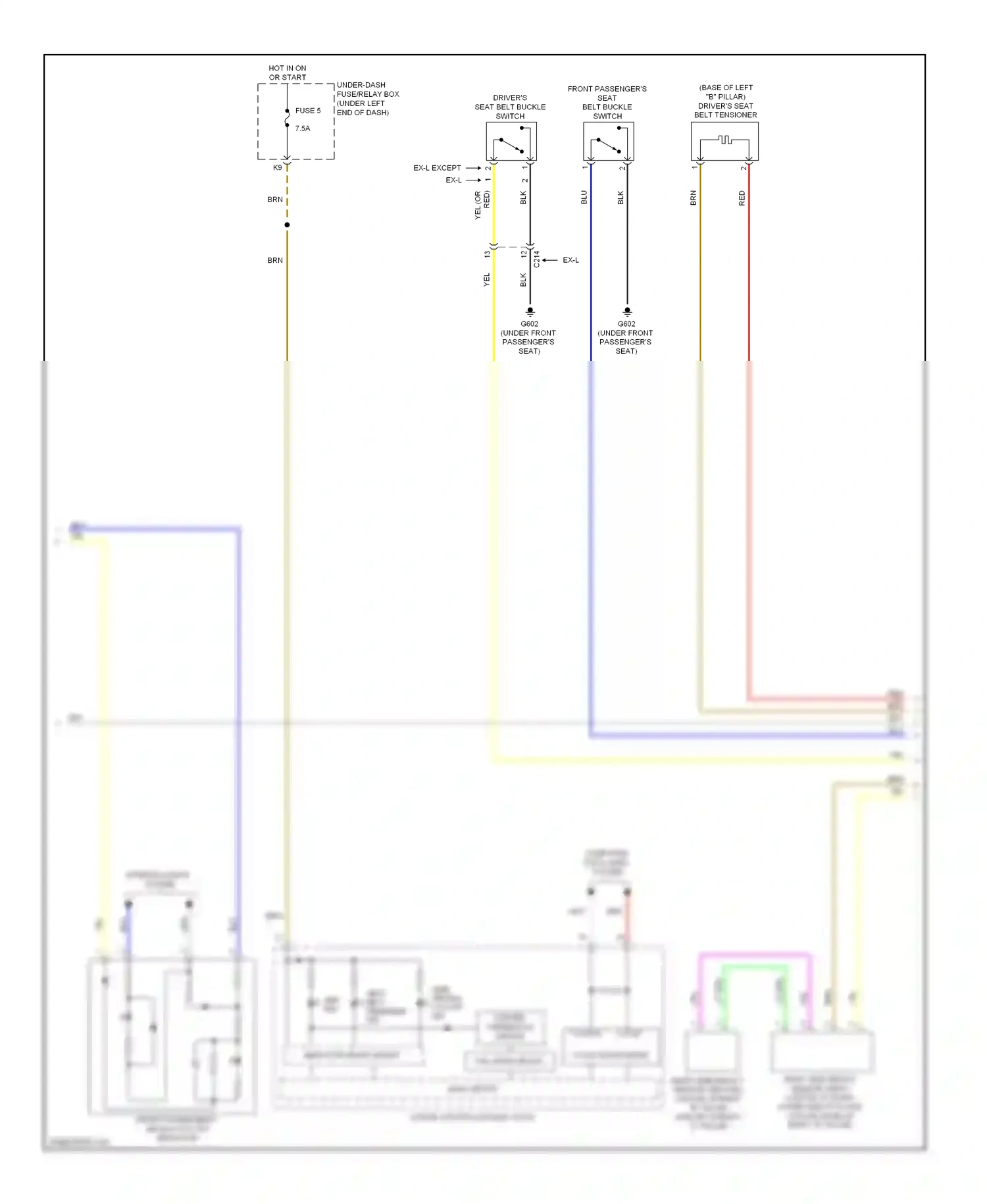 Wiring diagram brn for Honda Civic IX (2011-2015) (141 of 158)