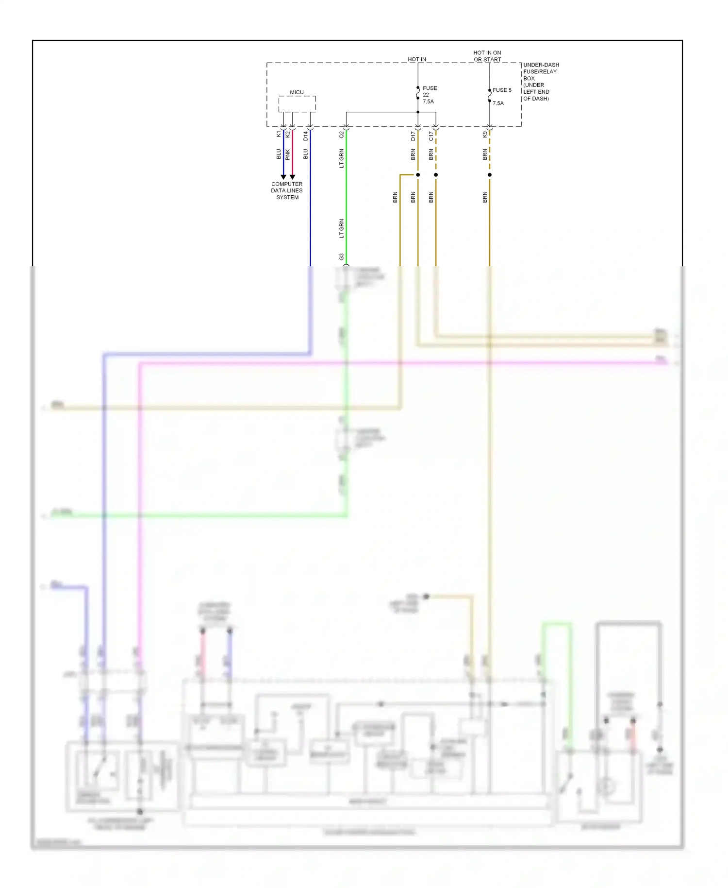 Wiring diagram brn for Honda Civic IX (2011-2015) (43 of 158)