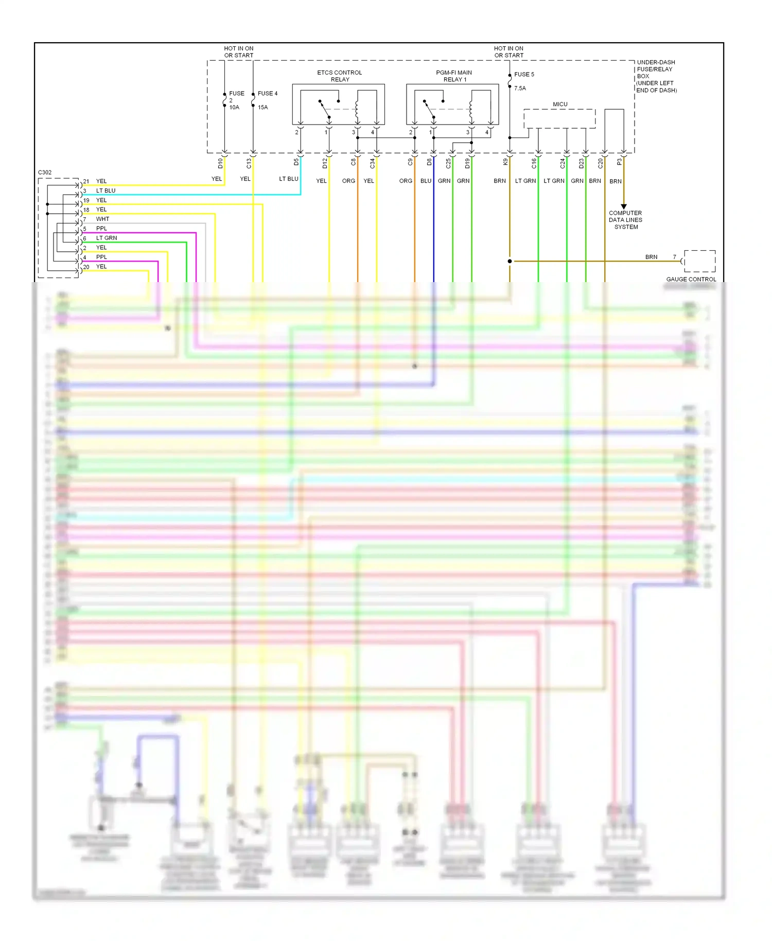 Wiring diagram brn for Honda Civic IX (2011-2015) (59 of 158)