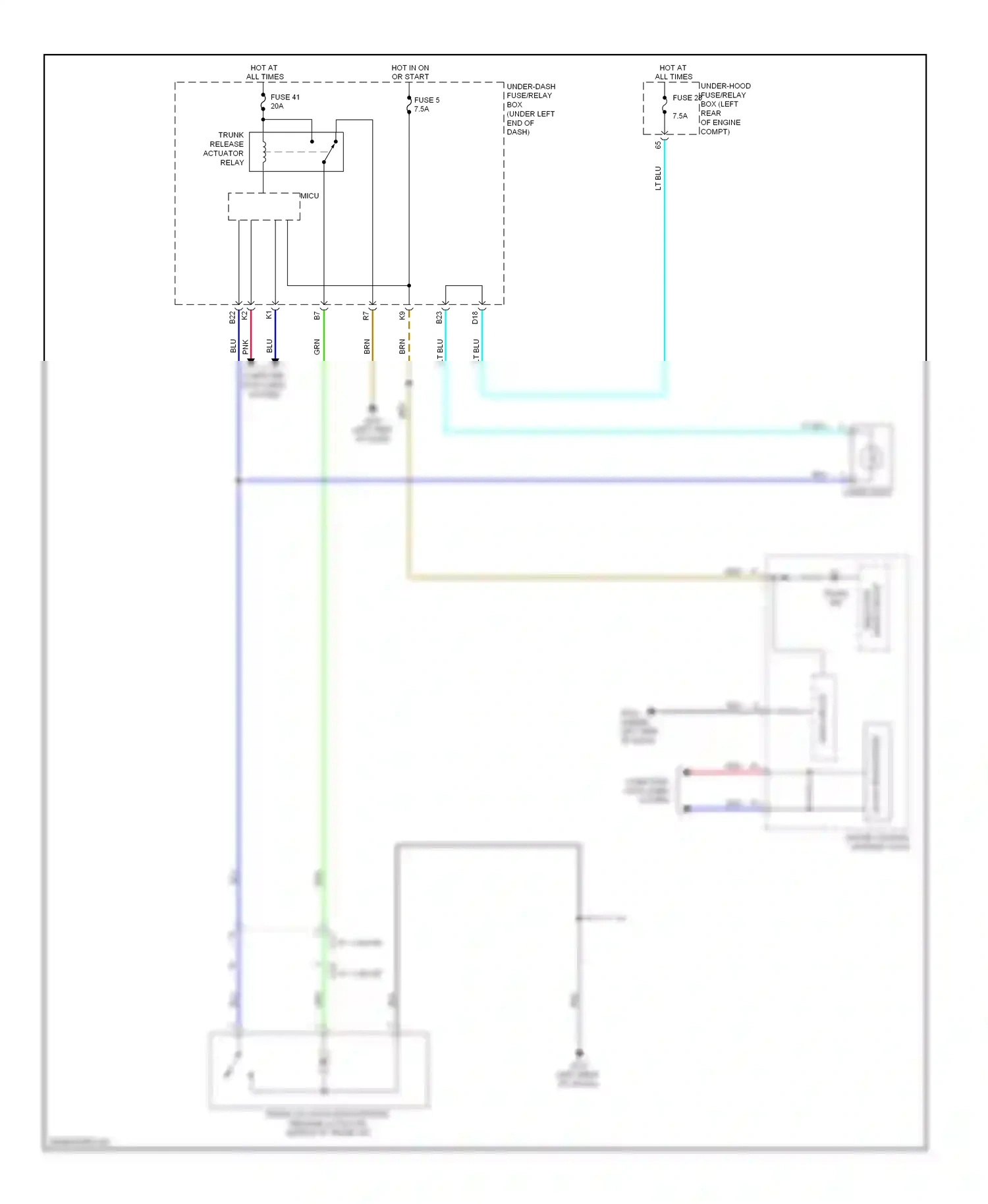 Wiring diagram computer data lines system for Honda Civic IX (2011-2015) (98 of 101)