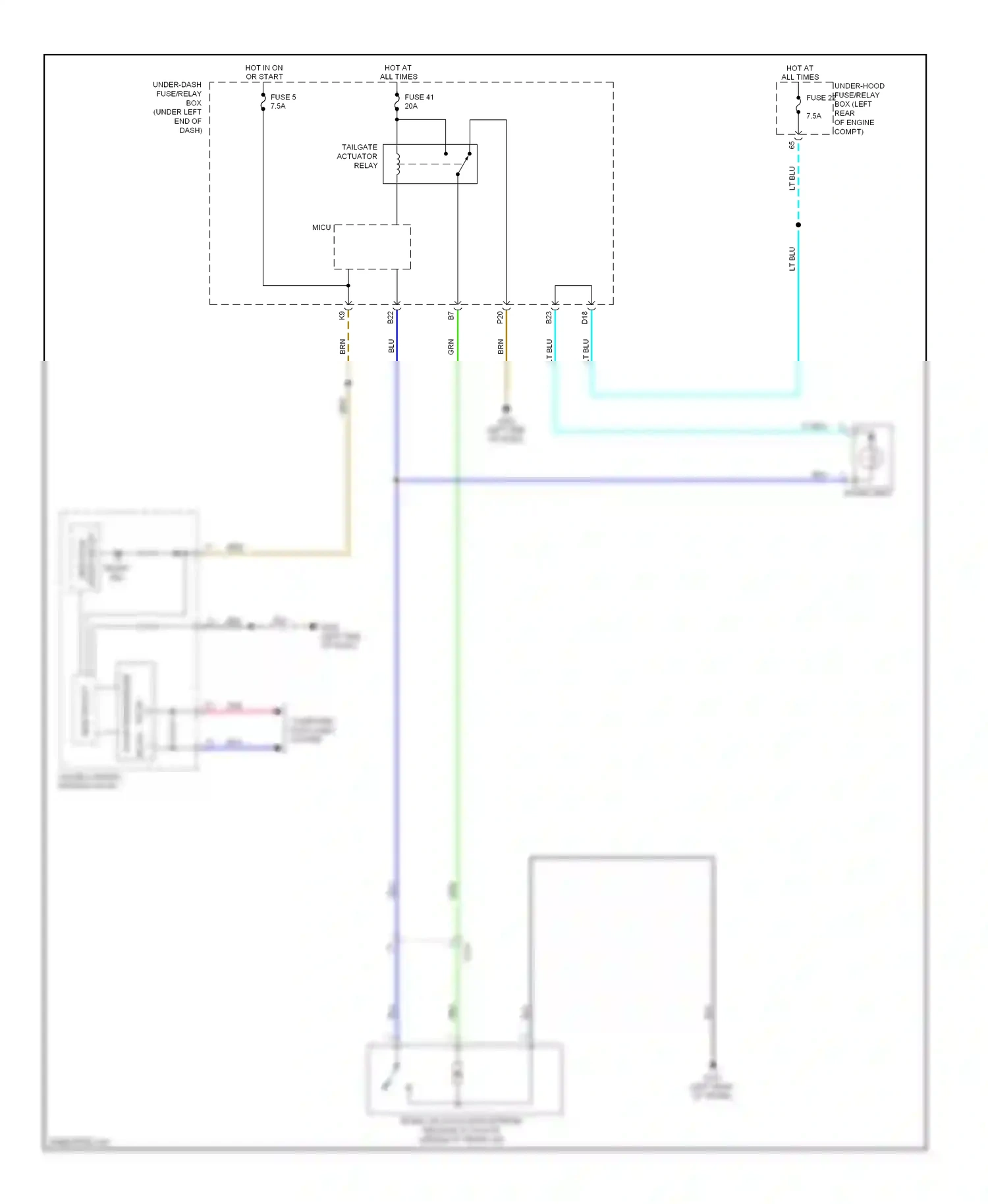 Wiring diagram computer data lines system for Honda Civic IX (2011-2015) (99 of 101)