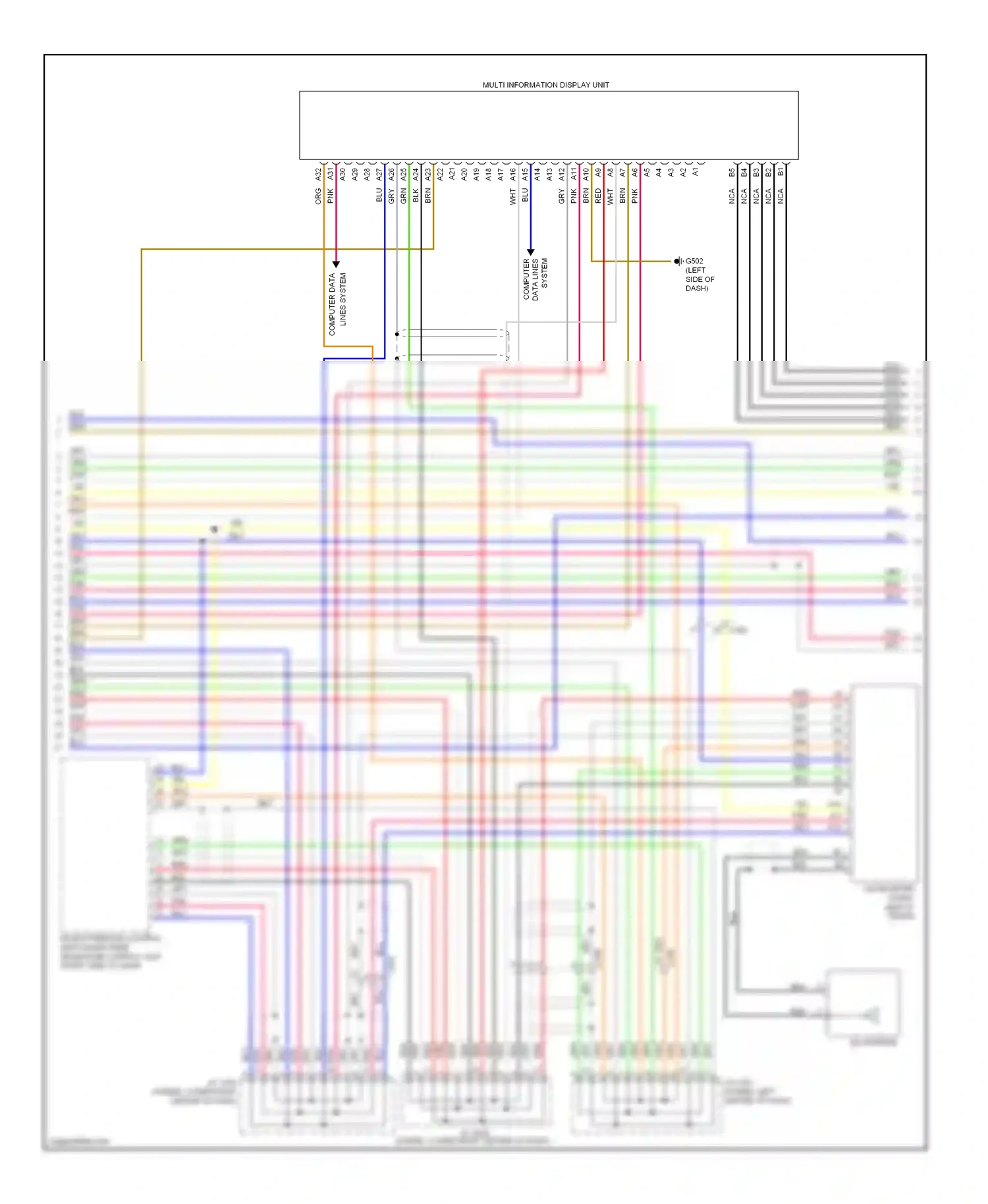 Honda Civic IX (2011-2015) computer wiring diagram  (3 of 4)