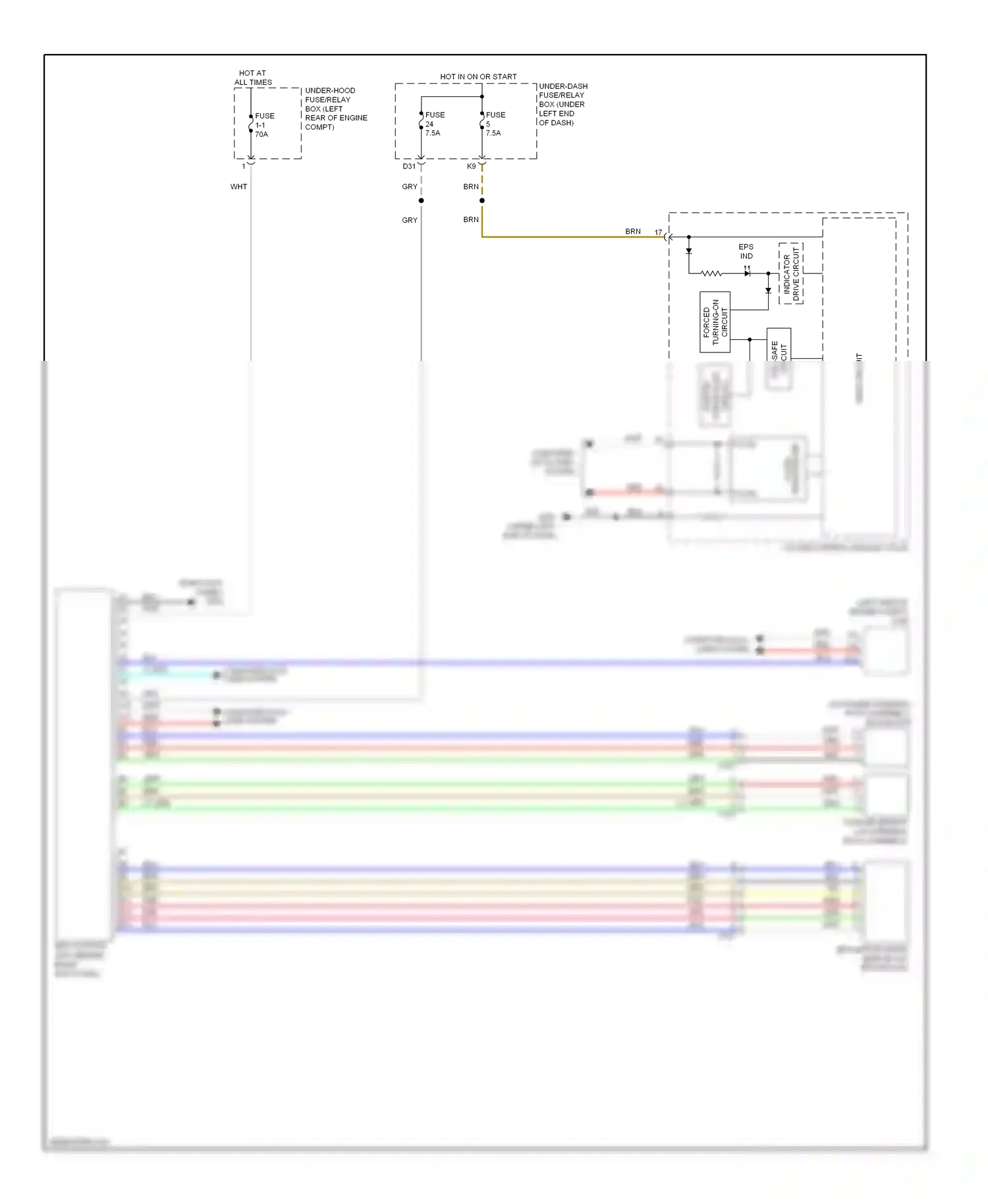 Wiring diagram eps ind for Honda Civic IX (2011-2015) (1 of 4)