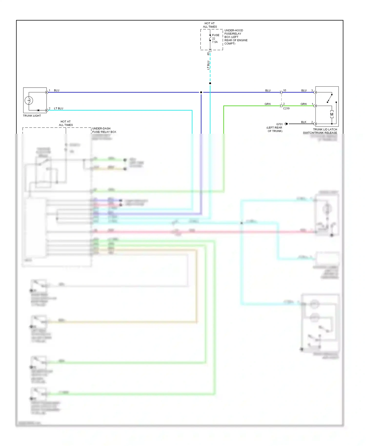 Wiring diagram fuse 41 for Honda Civic IX (2011-2015) (1 of 3)