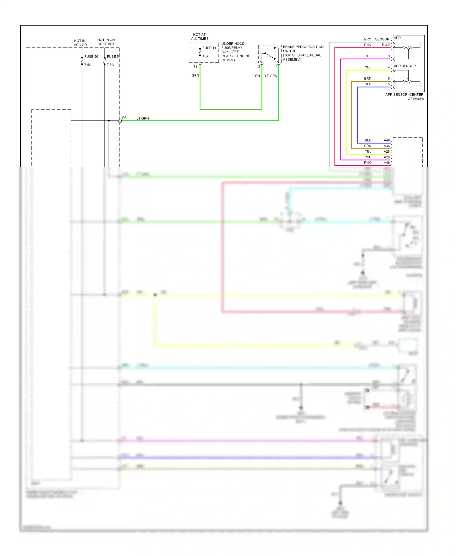Wiring diagram fuse 5 for Honda Civic IX (2011-2015) (23 of 31)