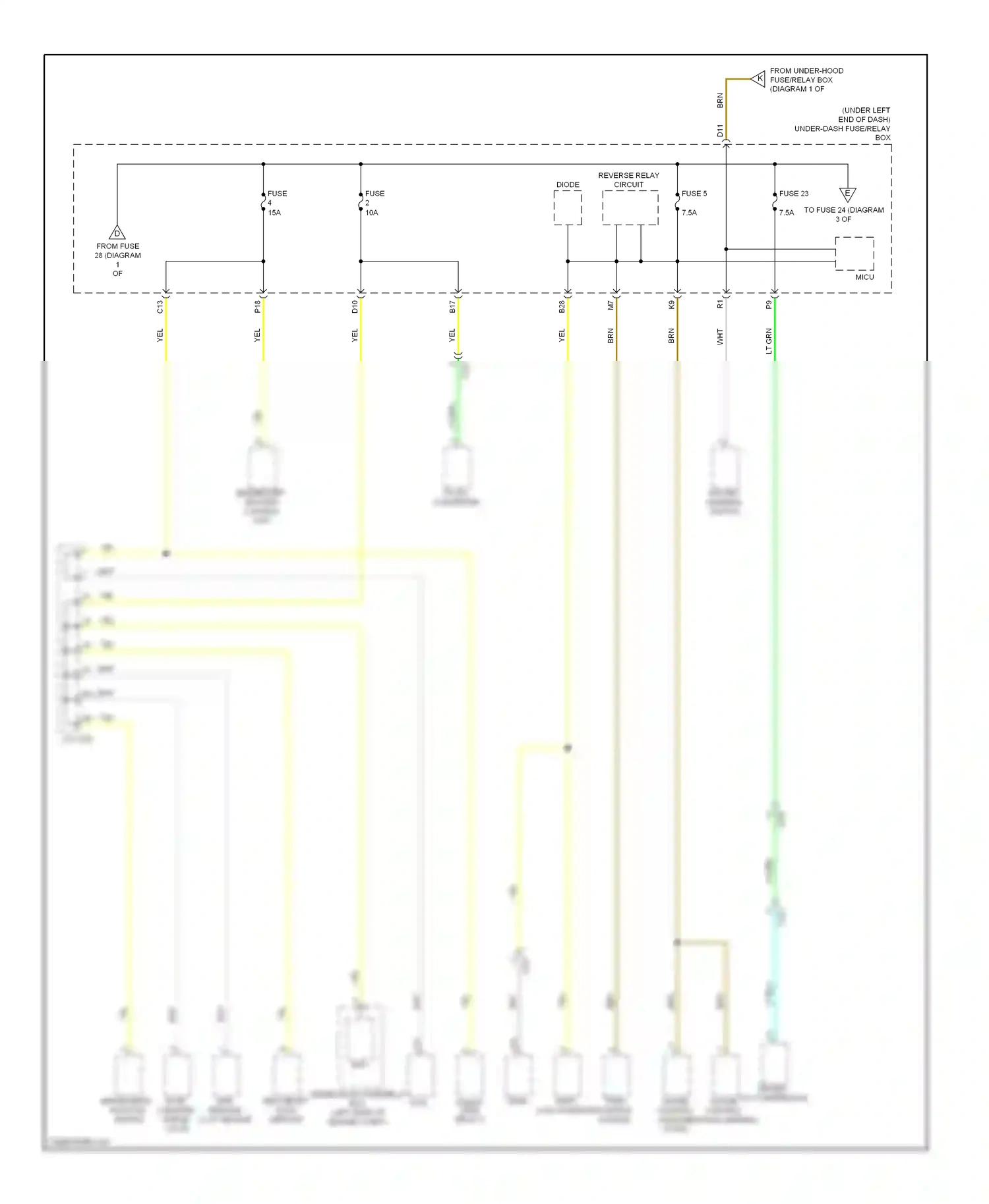 Wiring diagram fuse 5 for Honda Civic IX (2011-2015) (20 of 31)