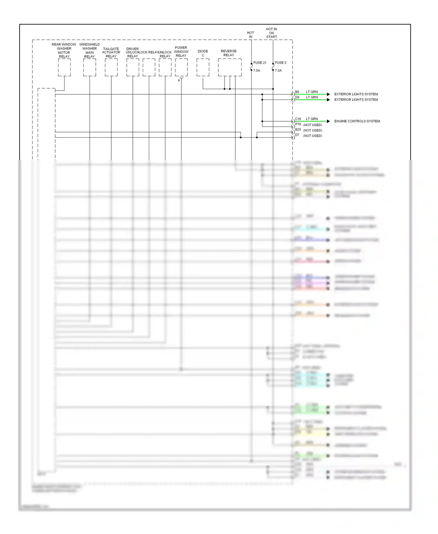 Wiring diagram instrument cluster system shift interlock system for Honda Civic IX (2011-2015) (1 of 1)