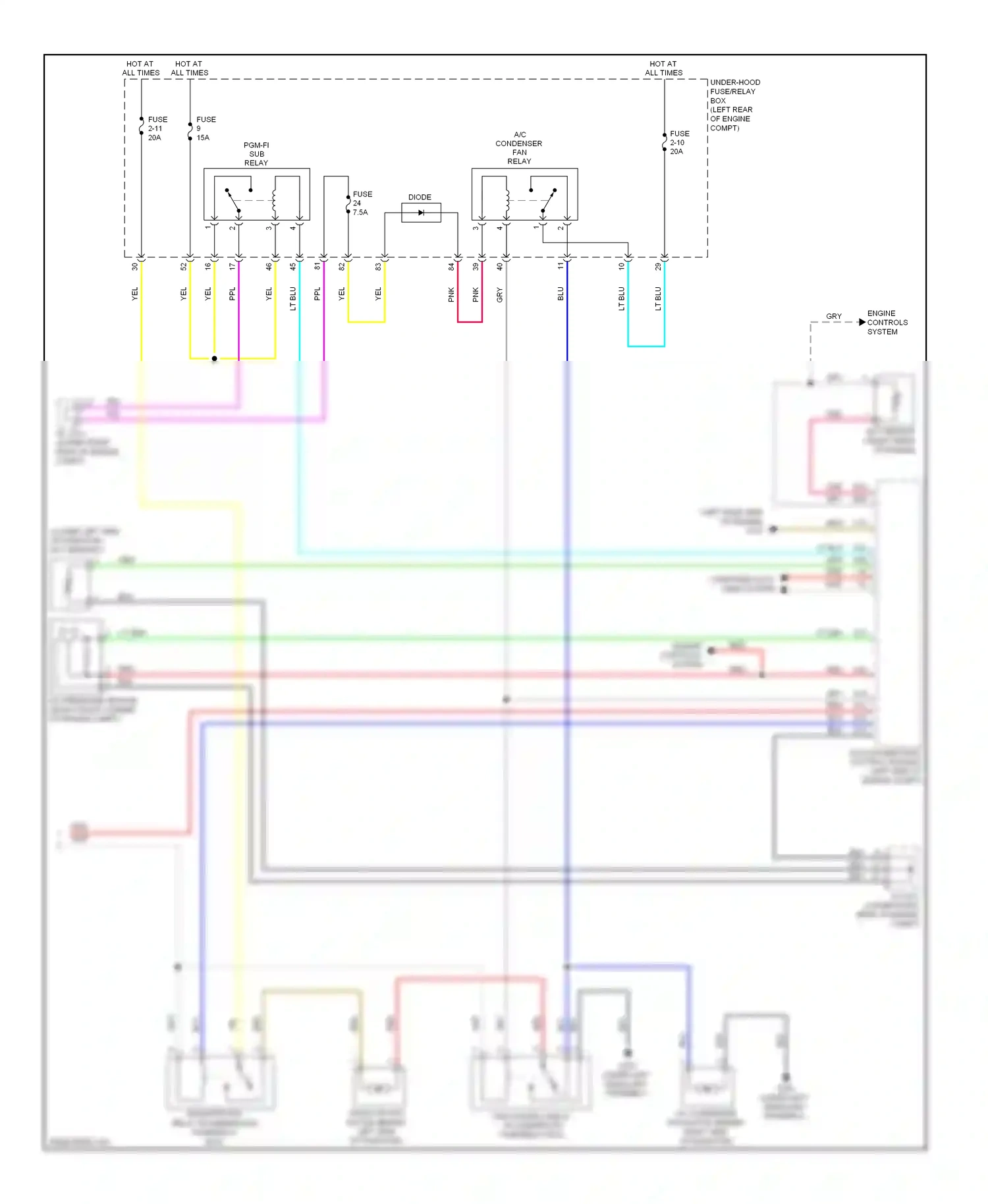 Wiring diagram lt blu for Honda Civic IX (2011-2015) (8 of 96)