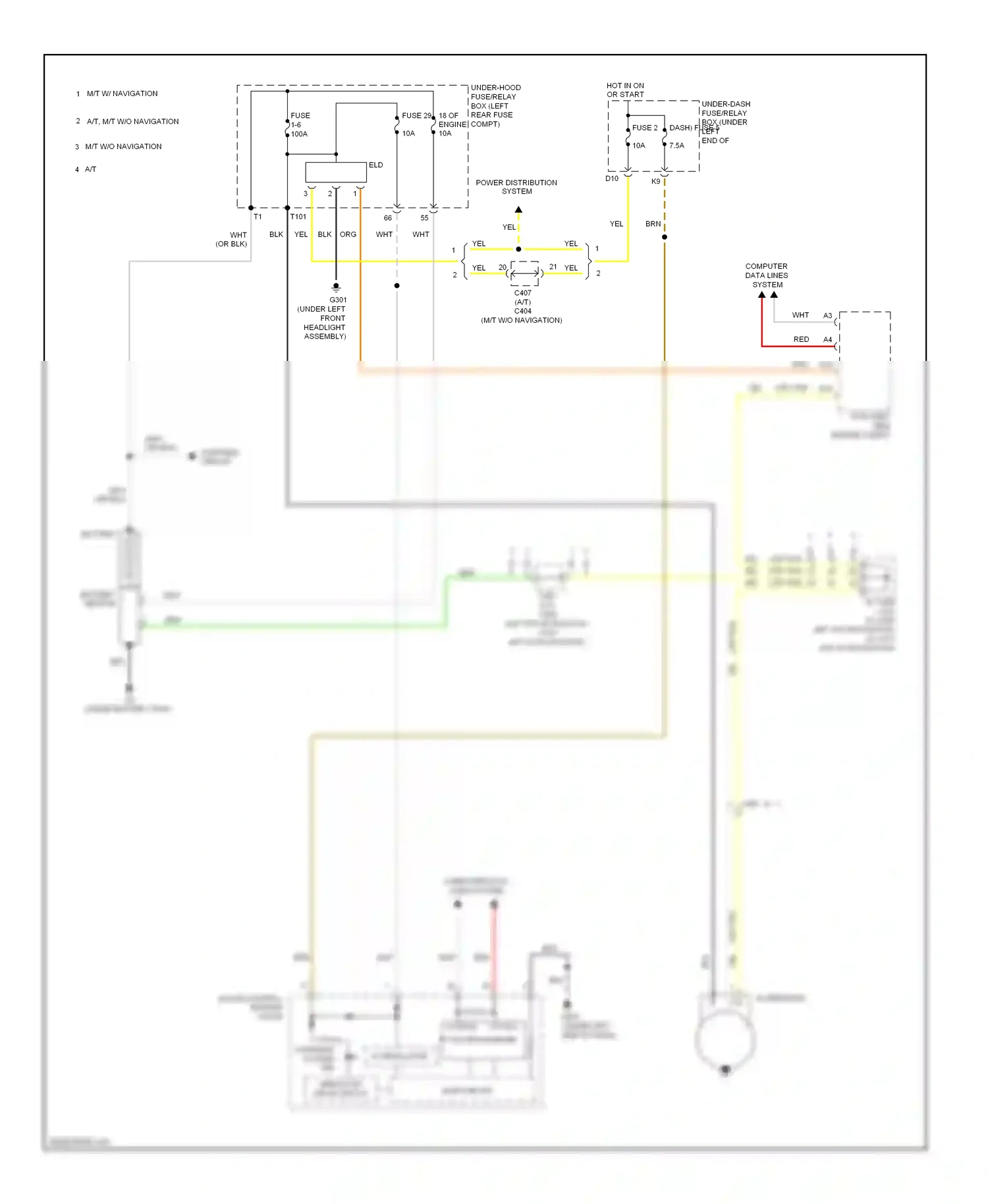 Wiring diagram main circuit for Honda Civic IX (2011-2015) (31 of 43)