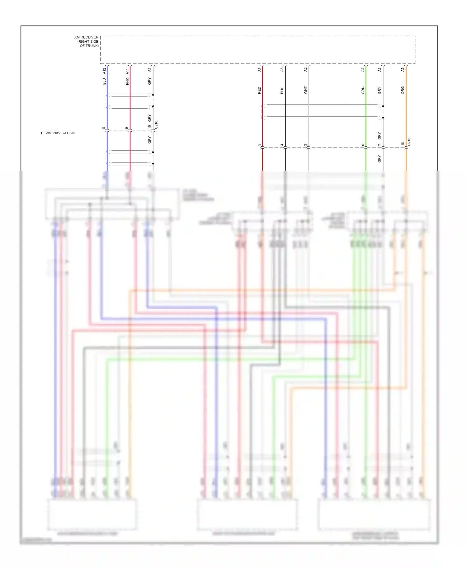 Wiring diagram multi information display unit for Honda Civic IX (2011-2015) (4 of 18)
