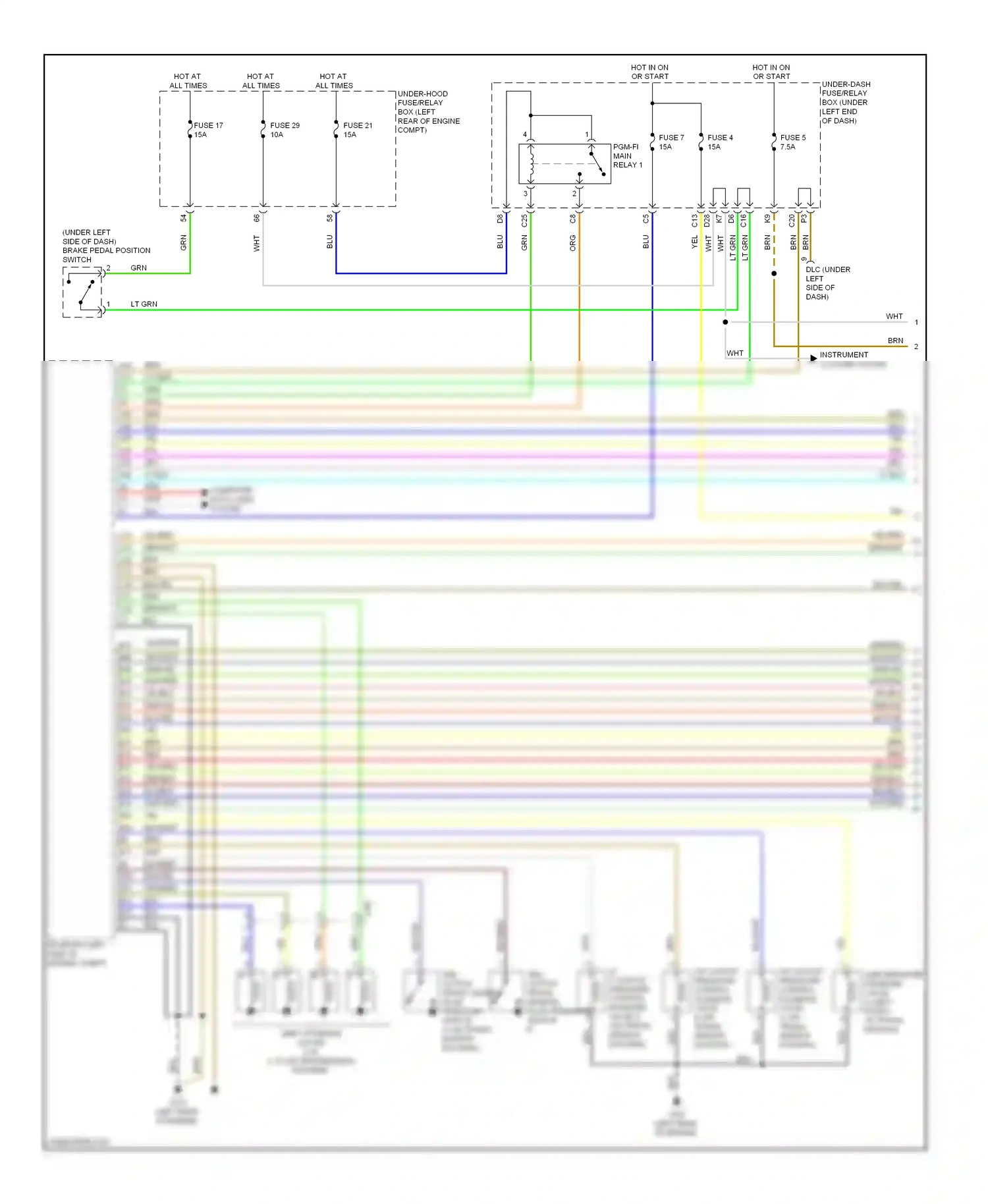 Wiring diagram red for Honda Civic IX (2011-2015) (135 of 140)