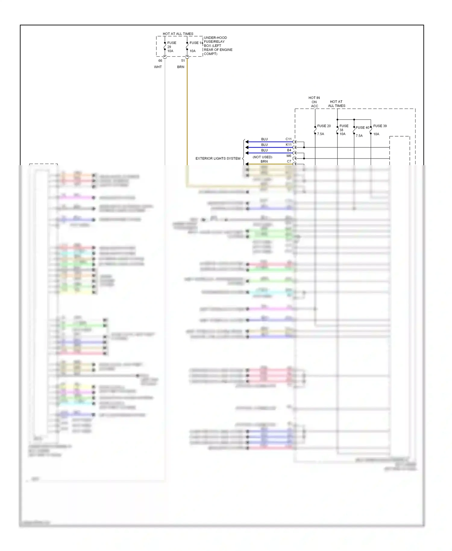 Wiring diagram red for Honda Civic IX (2011-2015) (13 of 140)