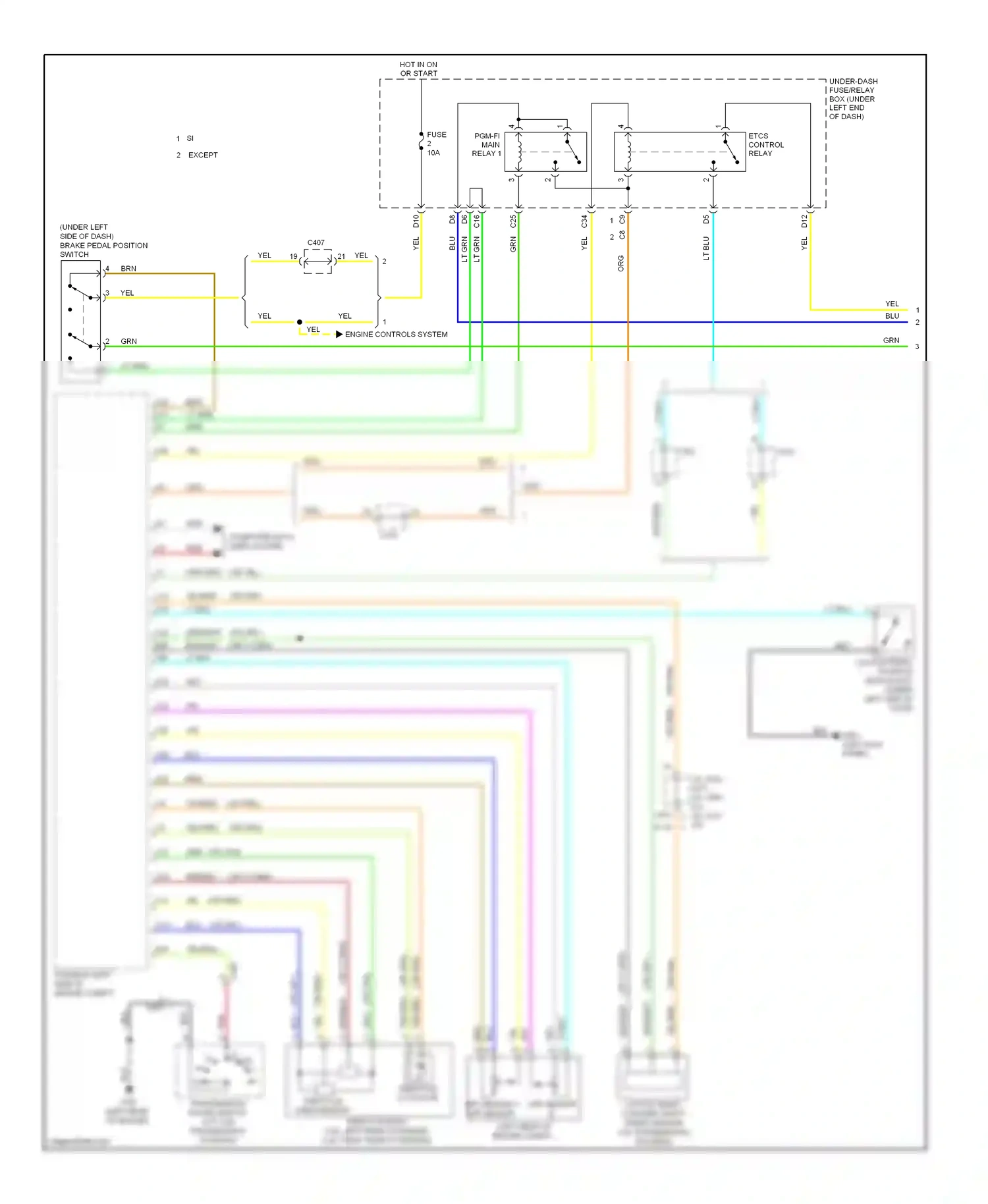 Wiring diagram red for Honda Civic IX (2011-2015) (23 of 140)