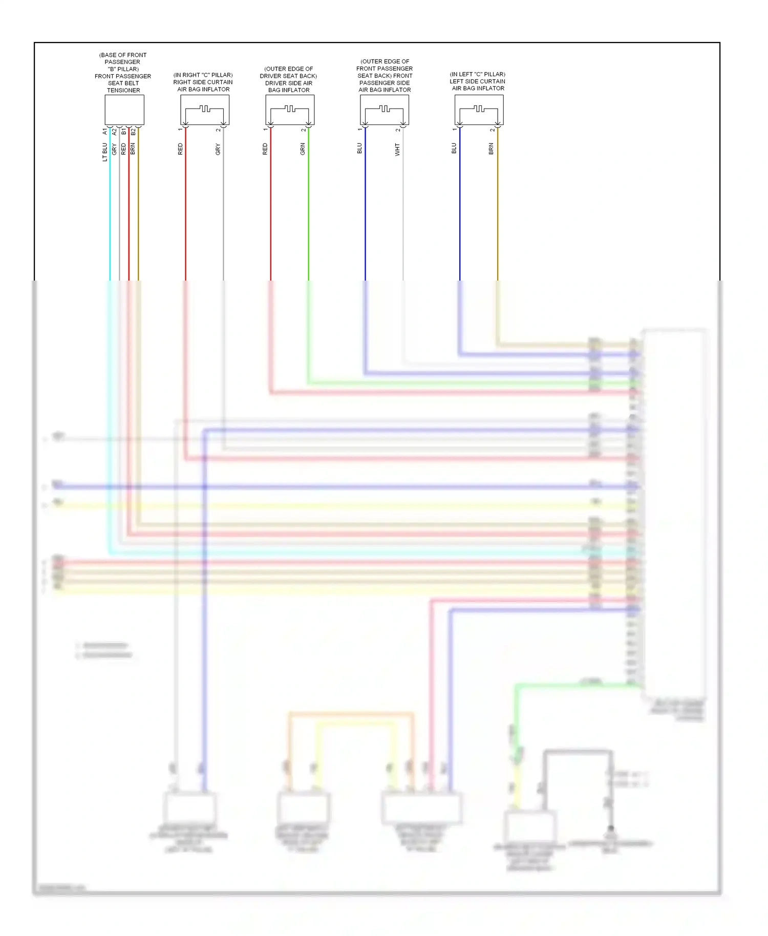 Wiring diagram red for Honda Civic IX (2011-2015) (133 of 140)