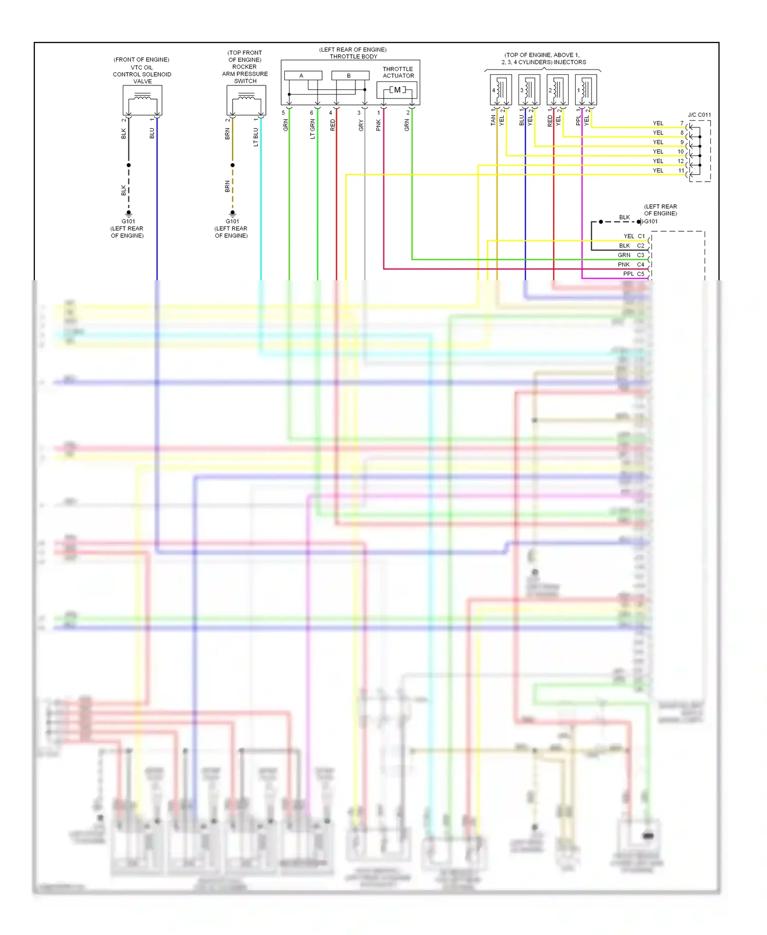 Wiring diagram spark spark plug plug for Honda Civic IX (2011-2015) (1 of 1)