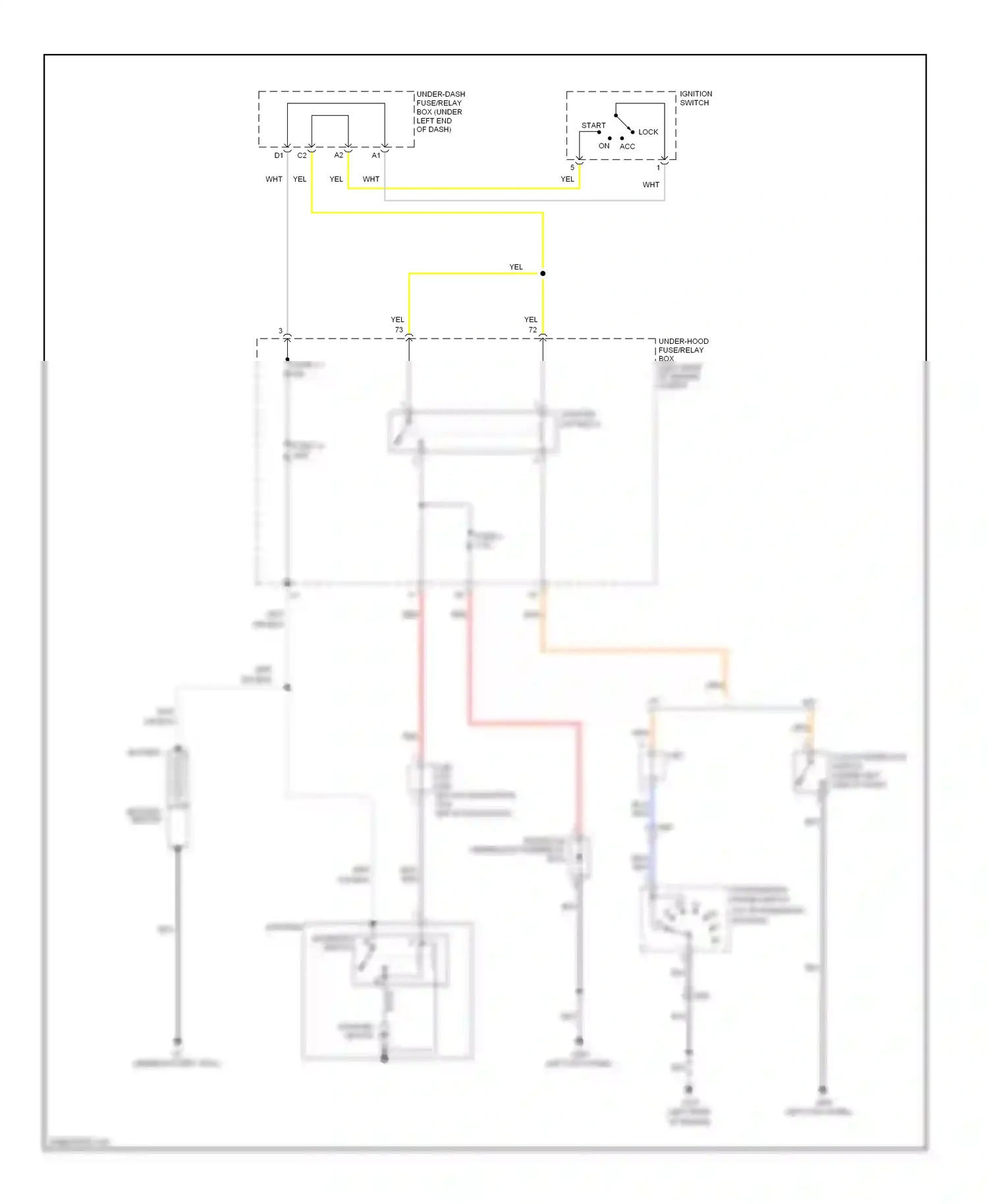 Wiring diagram starter magnetic switch for Honda Civic IX (2011-2015) (1 of 1)