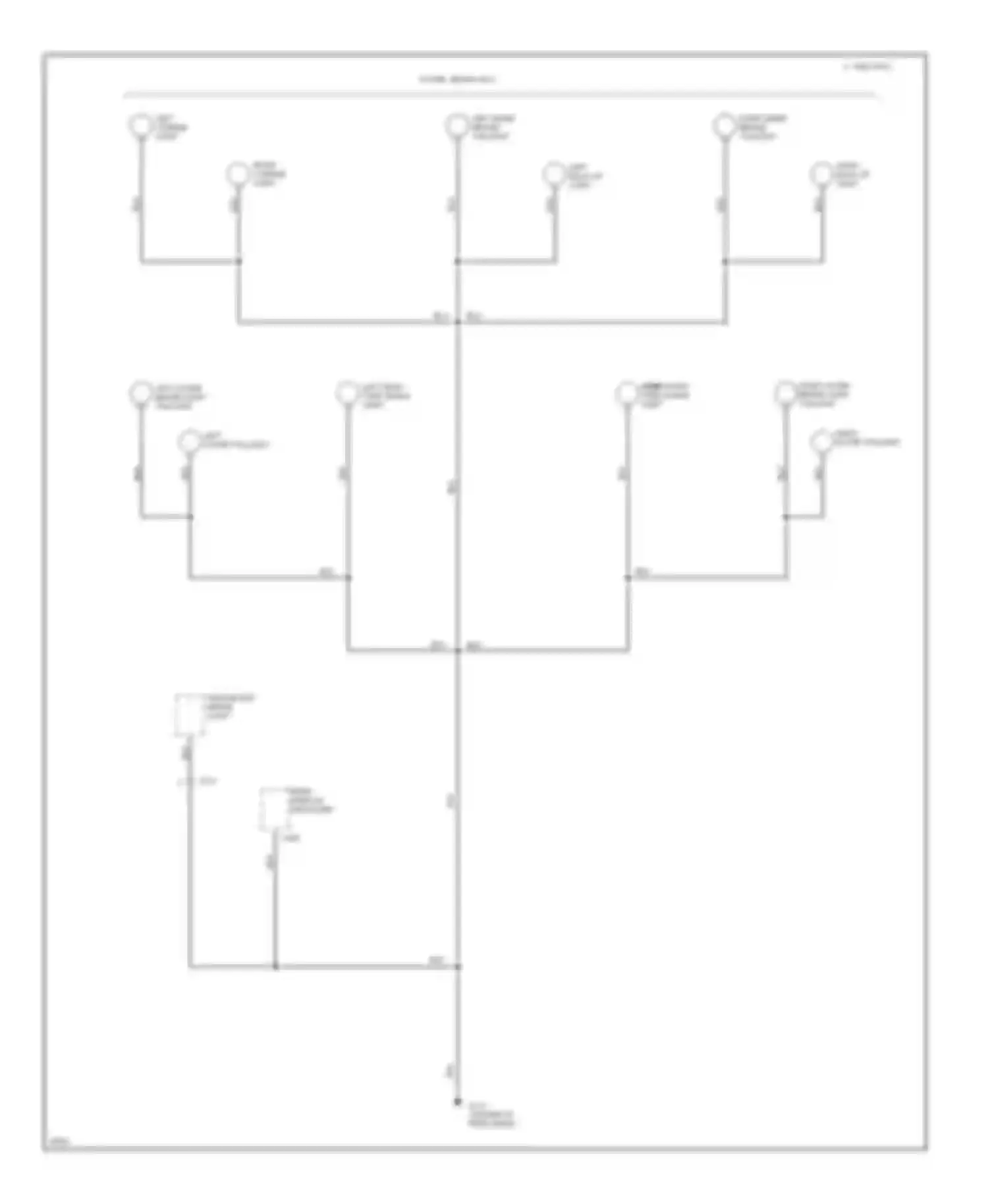 Civic Honda V (1991-1997): Ground distribution circuit (4 of 4)