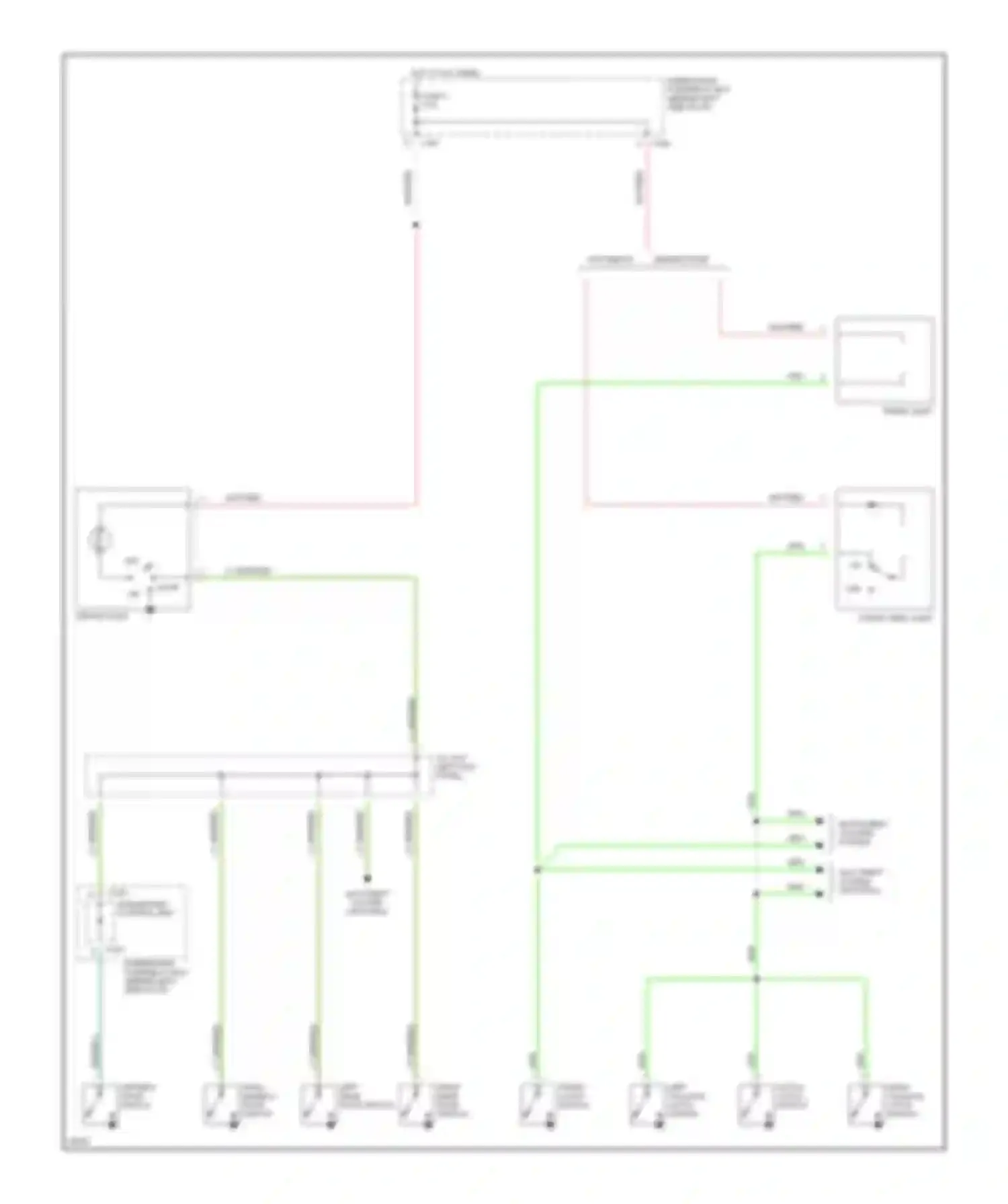 Civic Honda V (1991-1997): Interior light circuit (2 of 2)
