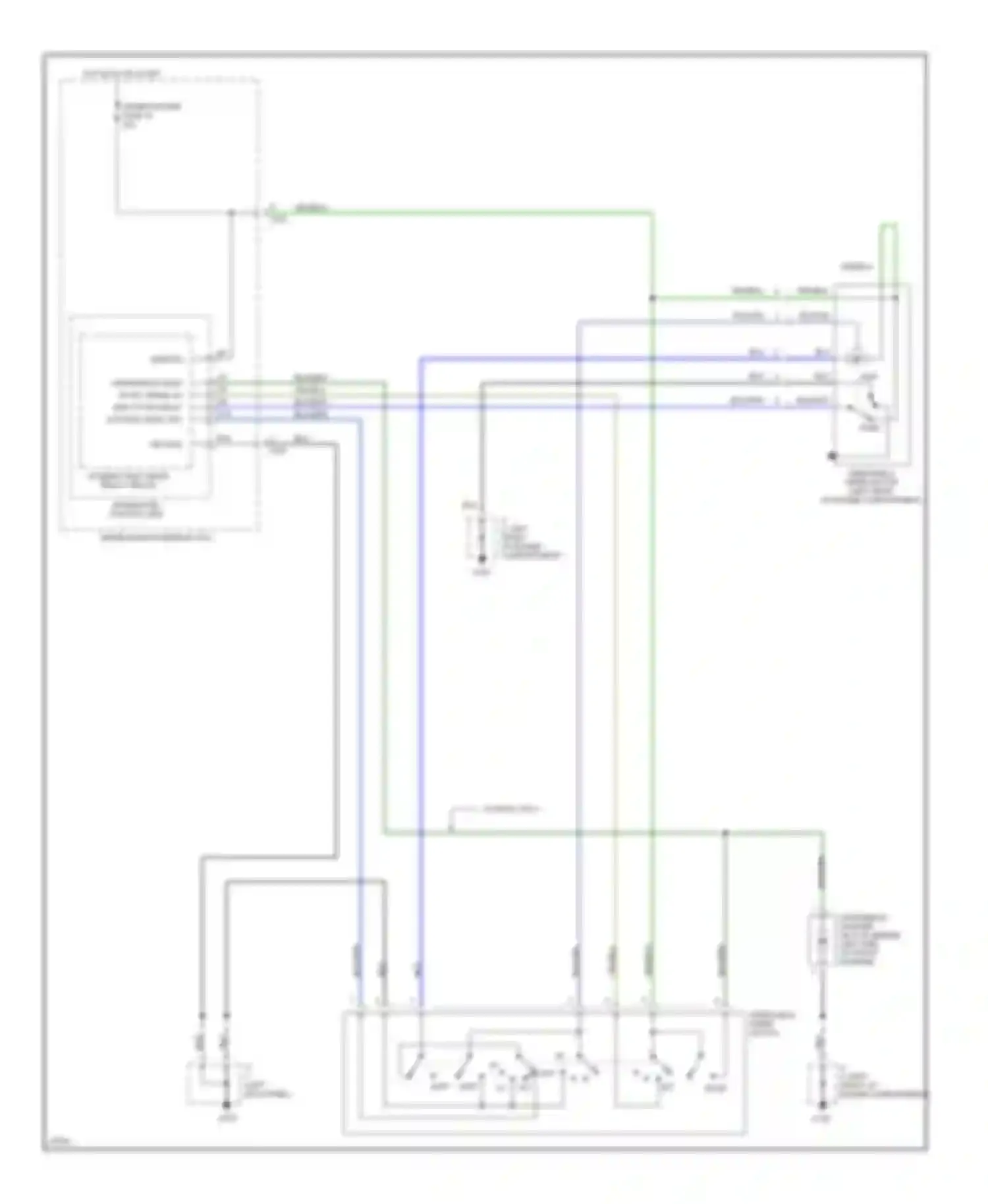 Civic Honda V (1991-1997): Wiper/washer circuit