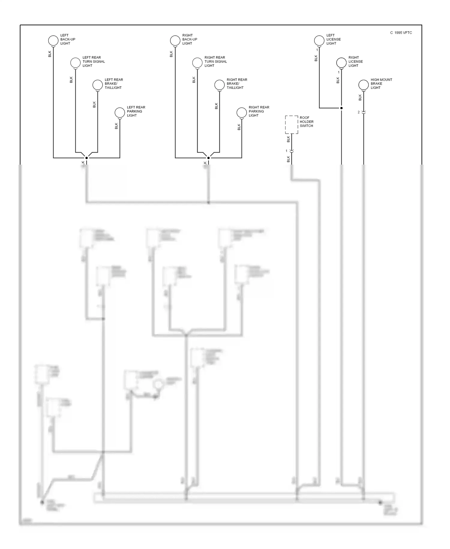 Wiring diagram cigarette lighter for Honda Civic V (1991-1997) (2 of 4)