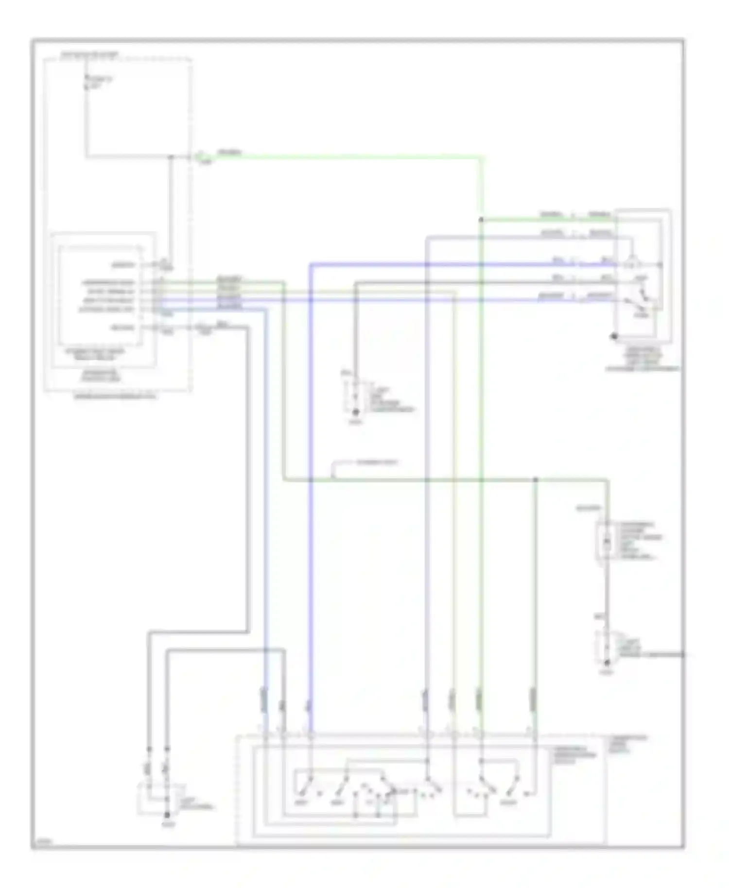 Wiring diagram combination wiper switch for Honda Civic V (1991-1997) (1 of 4)