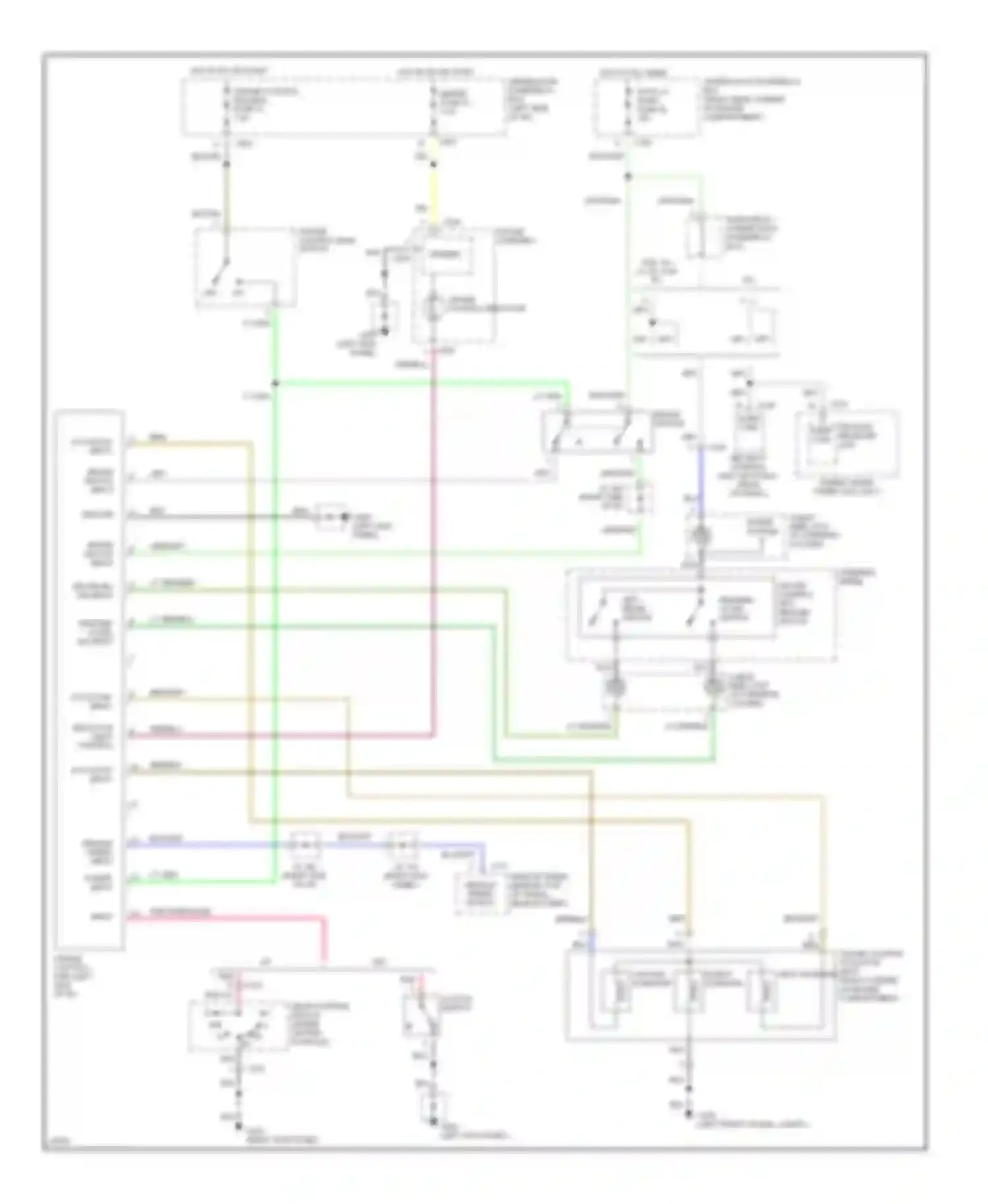 Wiring diagram cruise control set/ resume switch resume/ accel switch for Honda Civic V (1991-1997) (1 of 1)