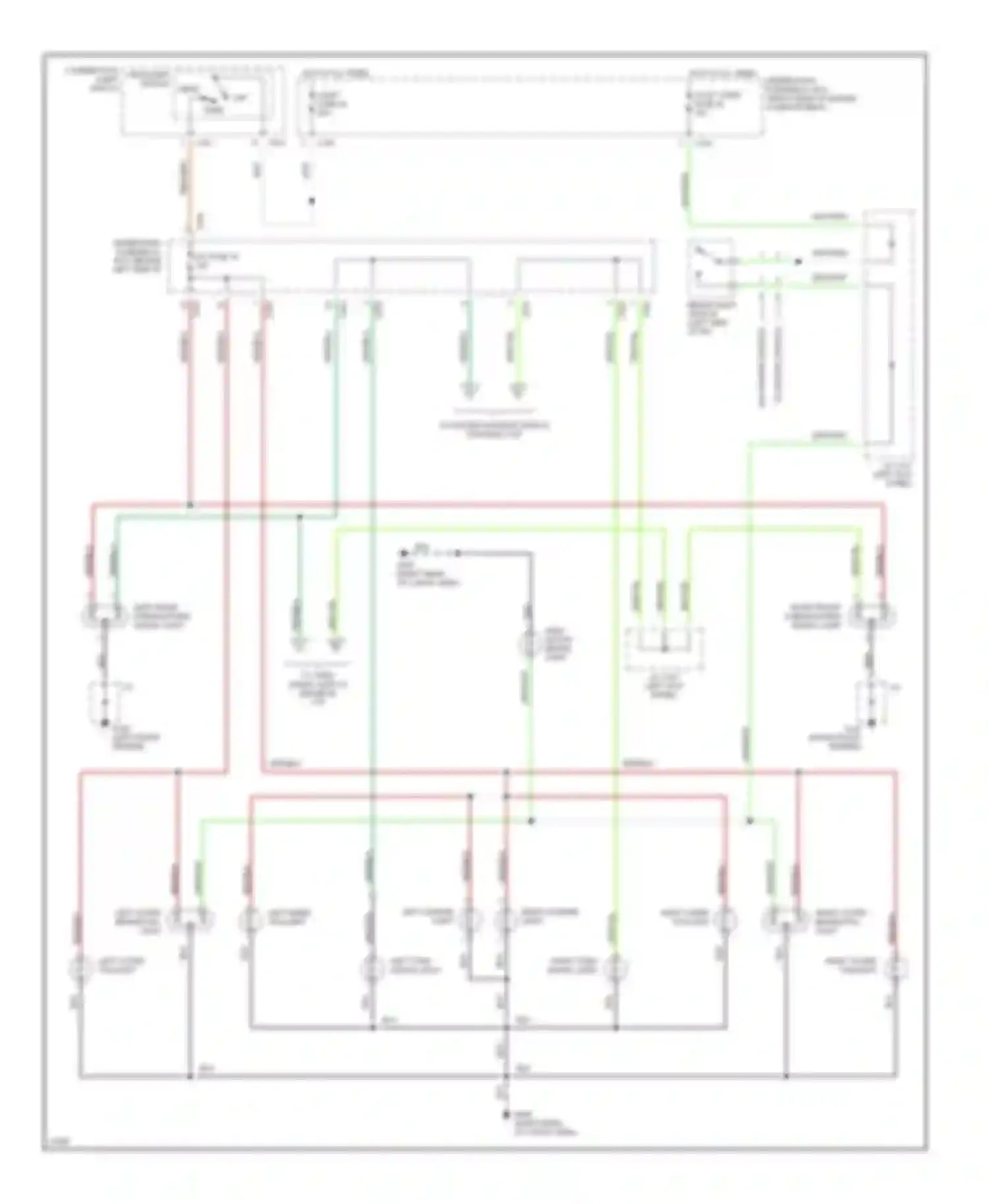 Wiring diagram left inner taillight for Honda Civic V (1991-1997) (1 of 2)