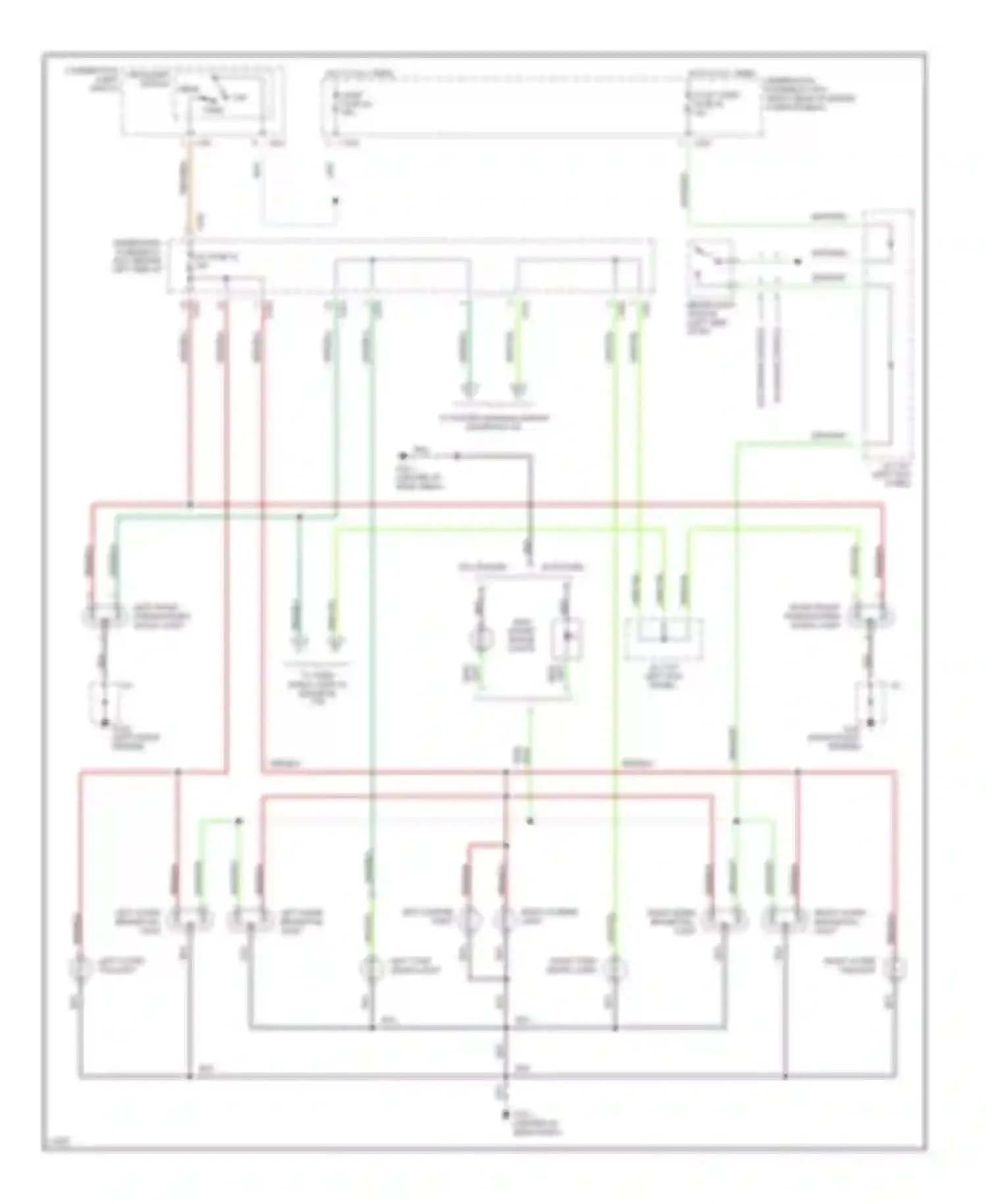Wiring diagram left outer brake/tail- light for Honda Civic V (1991-1997) (1 of 2)