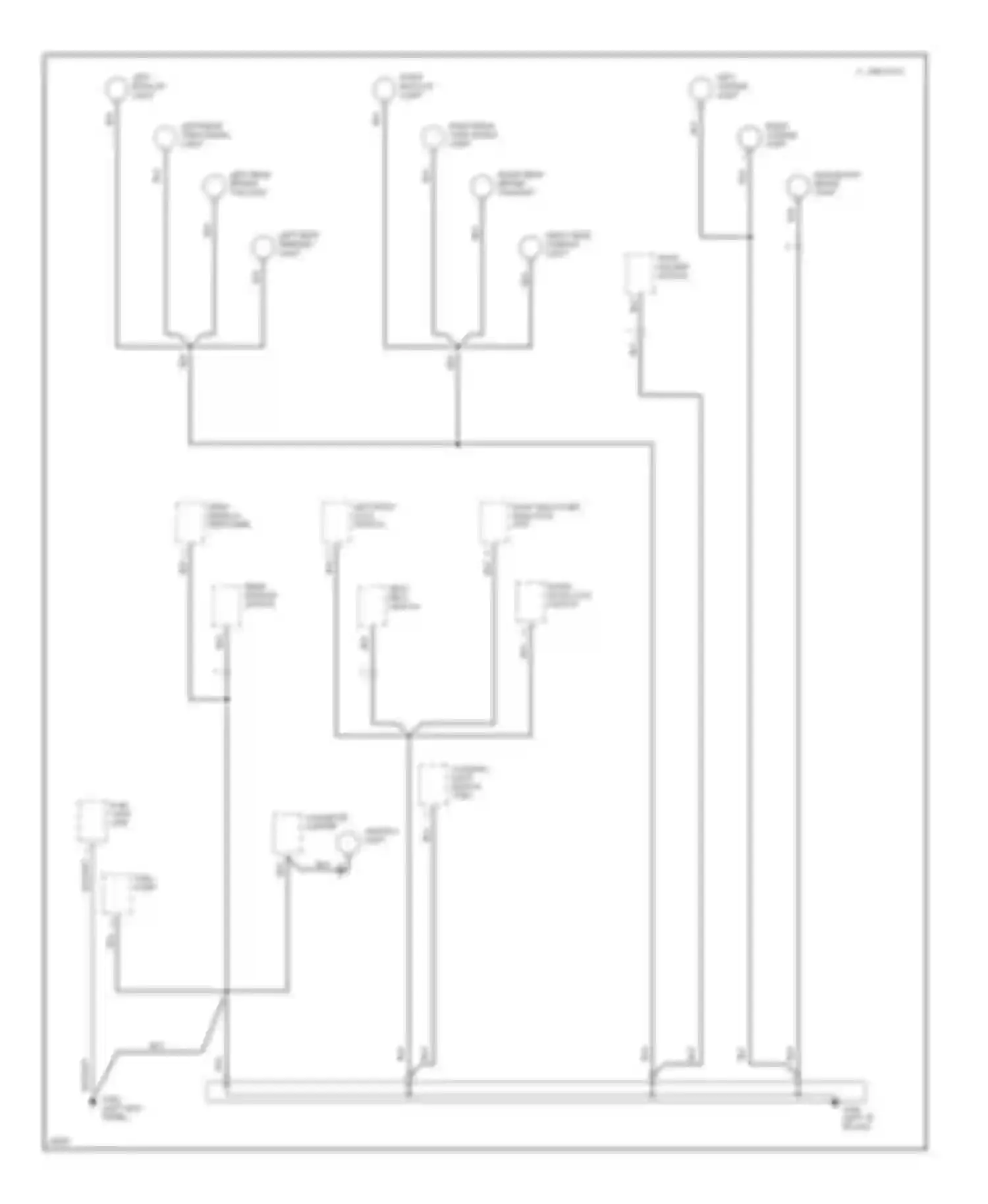 Wiring diagram left rear turn signal light for Honda Civic V (1991-1997) (1 of 2)