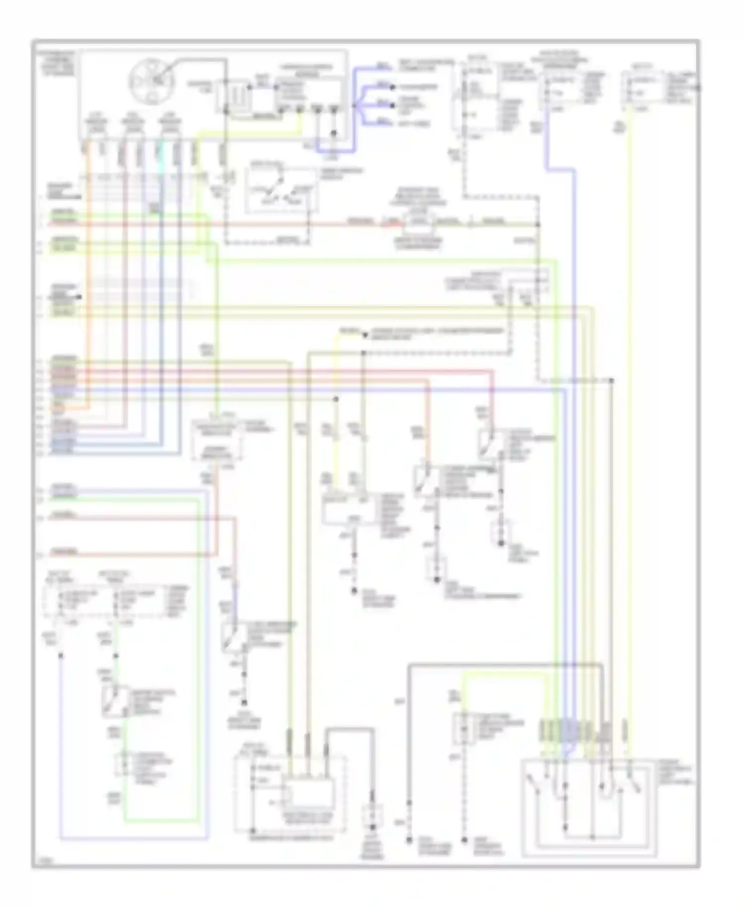 Wiring diagram stop, horn fuse 42 back up fuse 32 for Honda Civic V (1991-1997) (1 of 3)