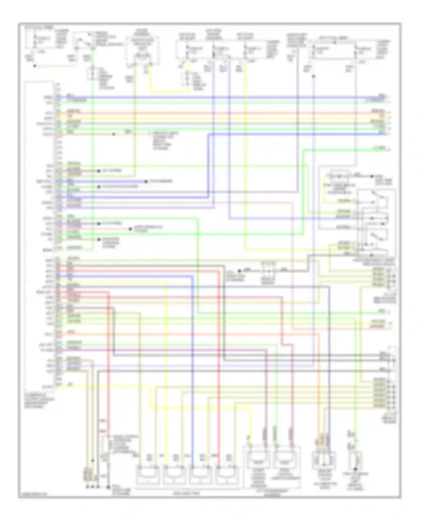 Civic Honda VI (1995-2002): Wiring diagram engine performance 1.6ls, hx a/t (1 of 3)