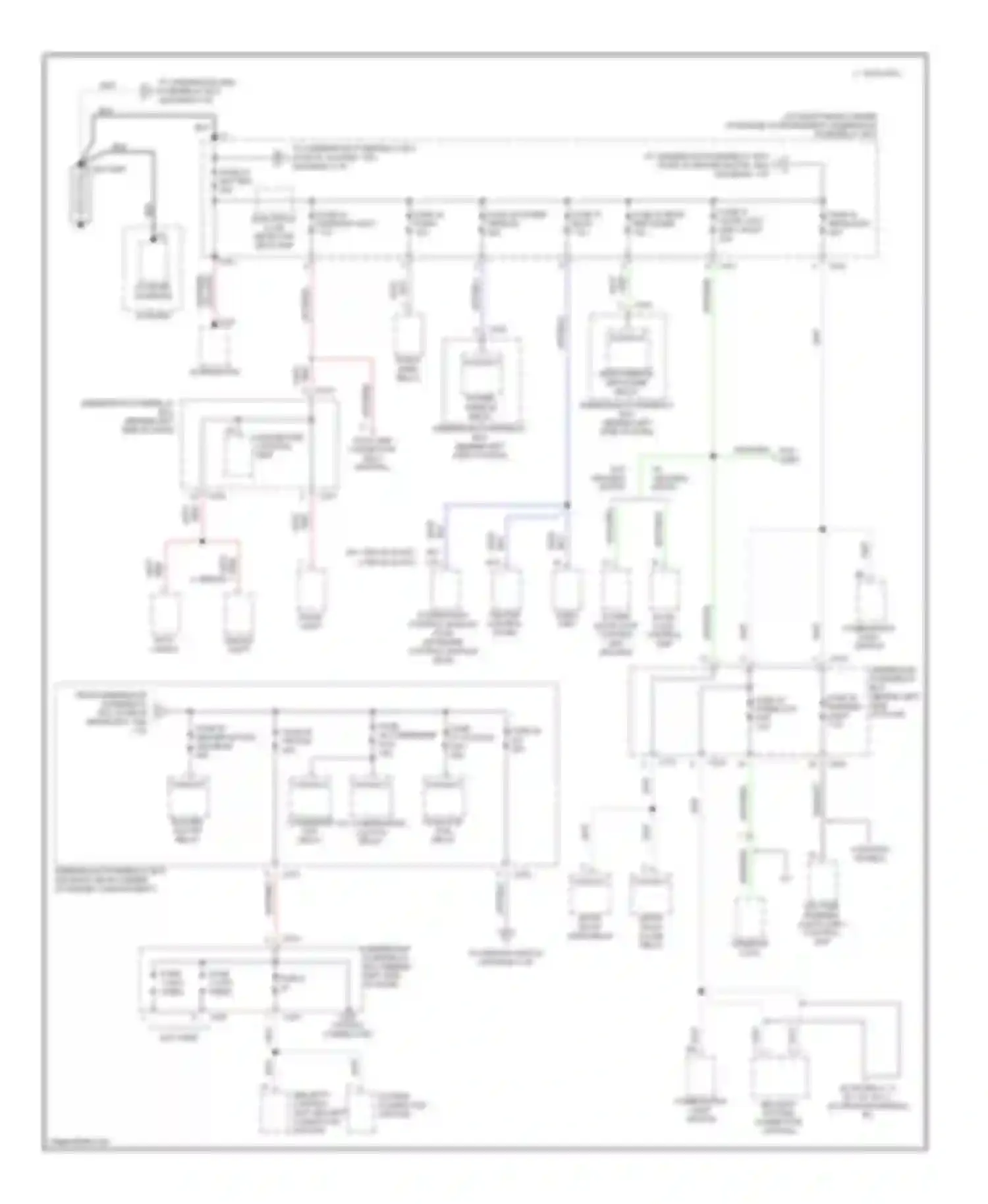 Civic Honda VI (1995-2002): Power distribution circuit (1 of 3)