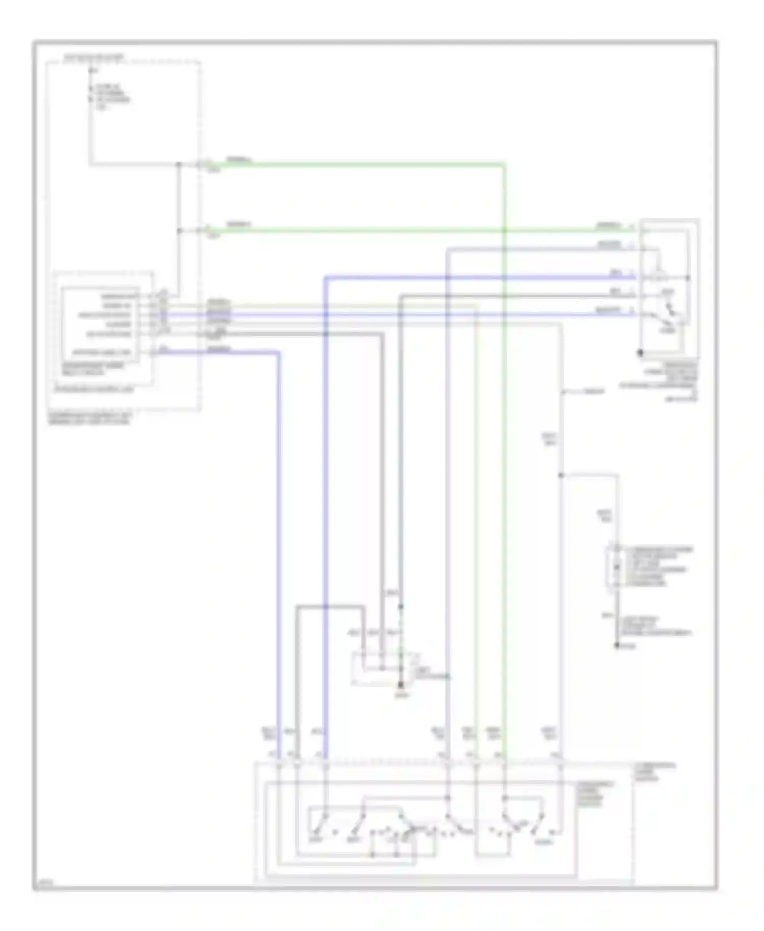 Civic Honda VI (1995-2002): Front wiper/washer circuit