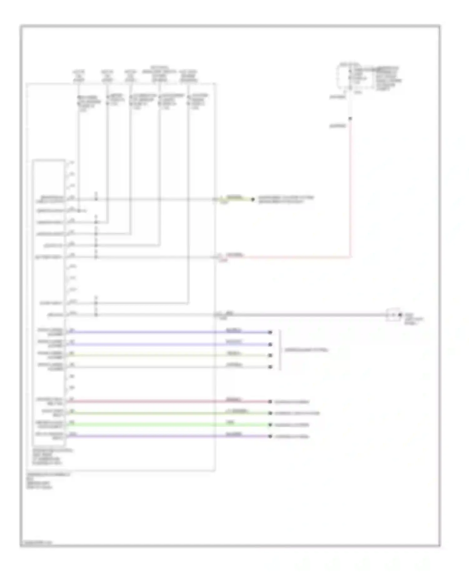 Wiring diagram battery input for Honda Civic VI (1995-2002) (1 of 2)