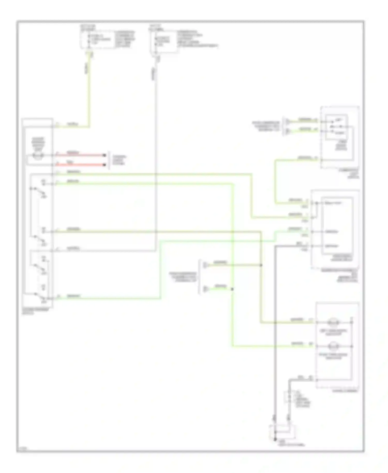 Wiring diagram hazard warning switch light for Honda Civic VI (1995-2002) (1 of 1)