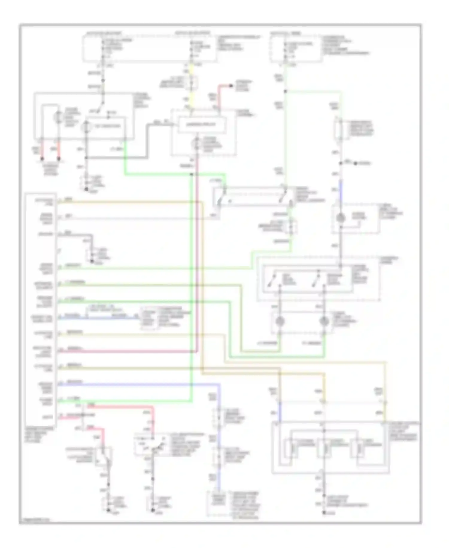 Wiring diagram hot in on or start for Honda Civic VI (1995-2002) (3 of 25)