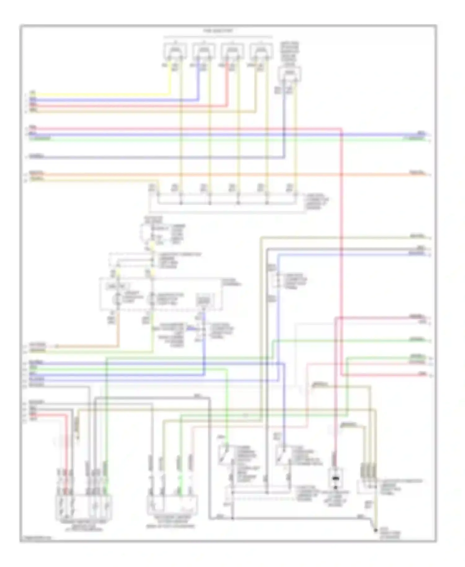 Wiring diagram (right side of engine for Honda Civic VI (1995-2002) (8 of 9)