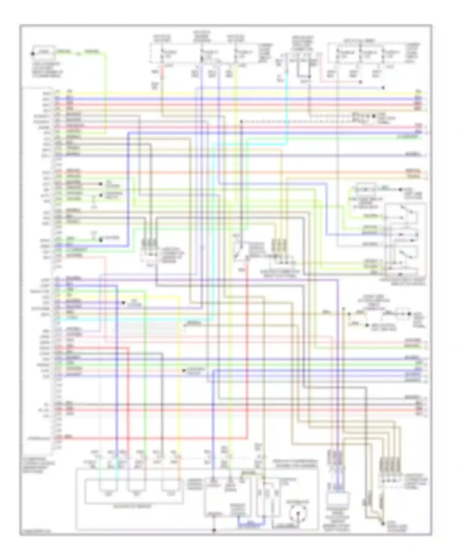 Wiring diagram (right side of engine for Honda Civic VI (1995-2002) (7 of 9)