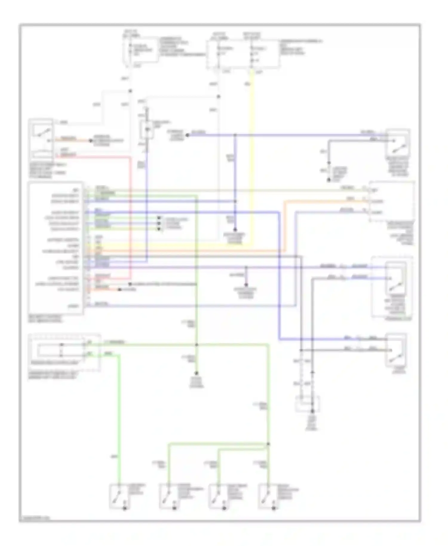 Wiring diagram security led for Honda Civic VI (1995-2002) (1 of 2)