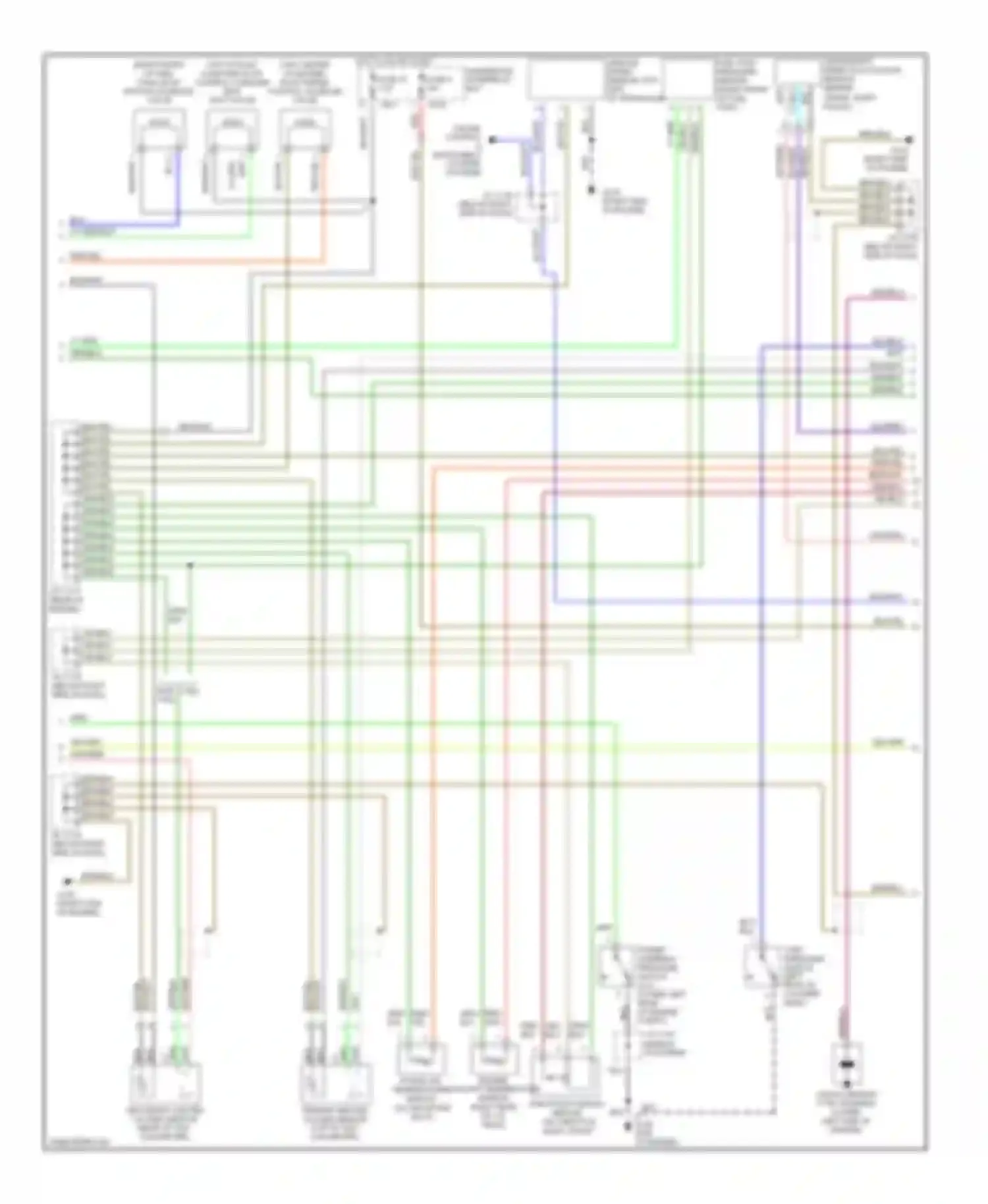Wiring diagram underdash fuse/relay box for Honda Civic VI (1995-2002) (6 of 9)