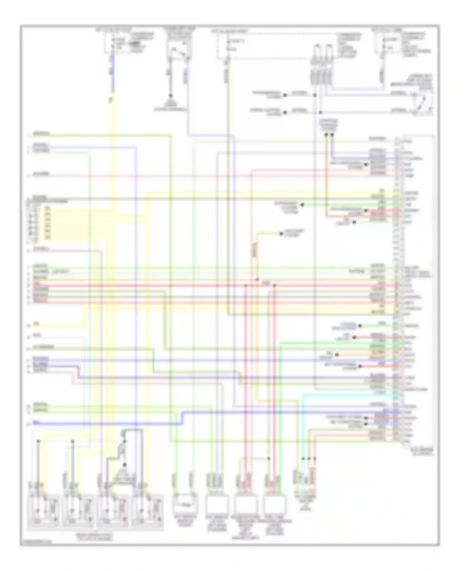 Civic Honda VII facelift (2003-2006): Wiring diagram engine performance 1.3l, a/t (4 of 4)