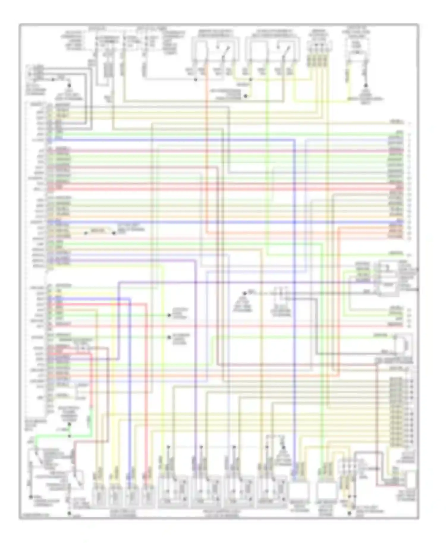 Civic Honda VII facelift (2003-2006): Wiring diagram engine performance 1.3l, m/t (1 of 3)