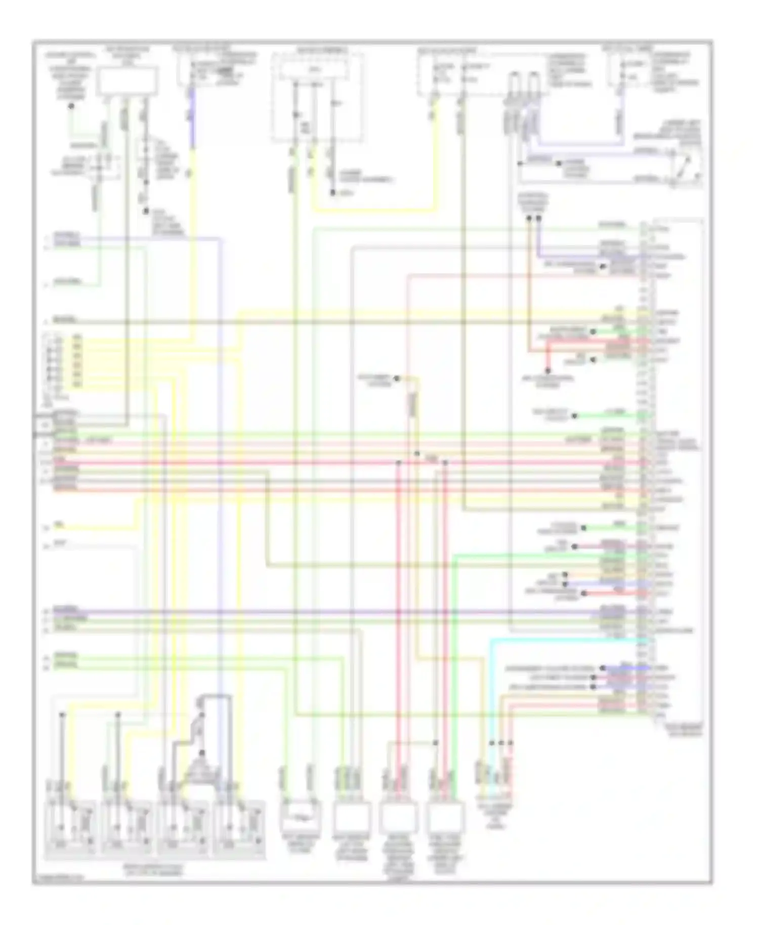 Civic Honda VII facelift (2003-2006): Wiring diagram engine performance 1.3l, m/t (3 of 3)